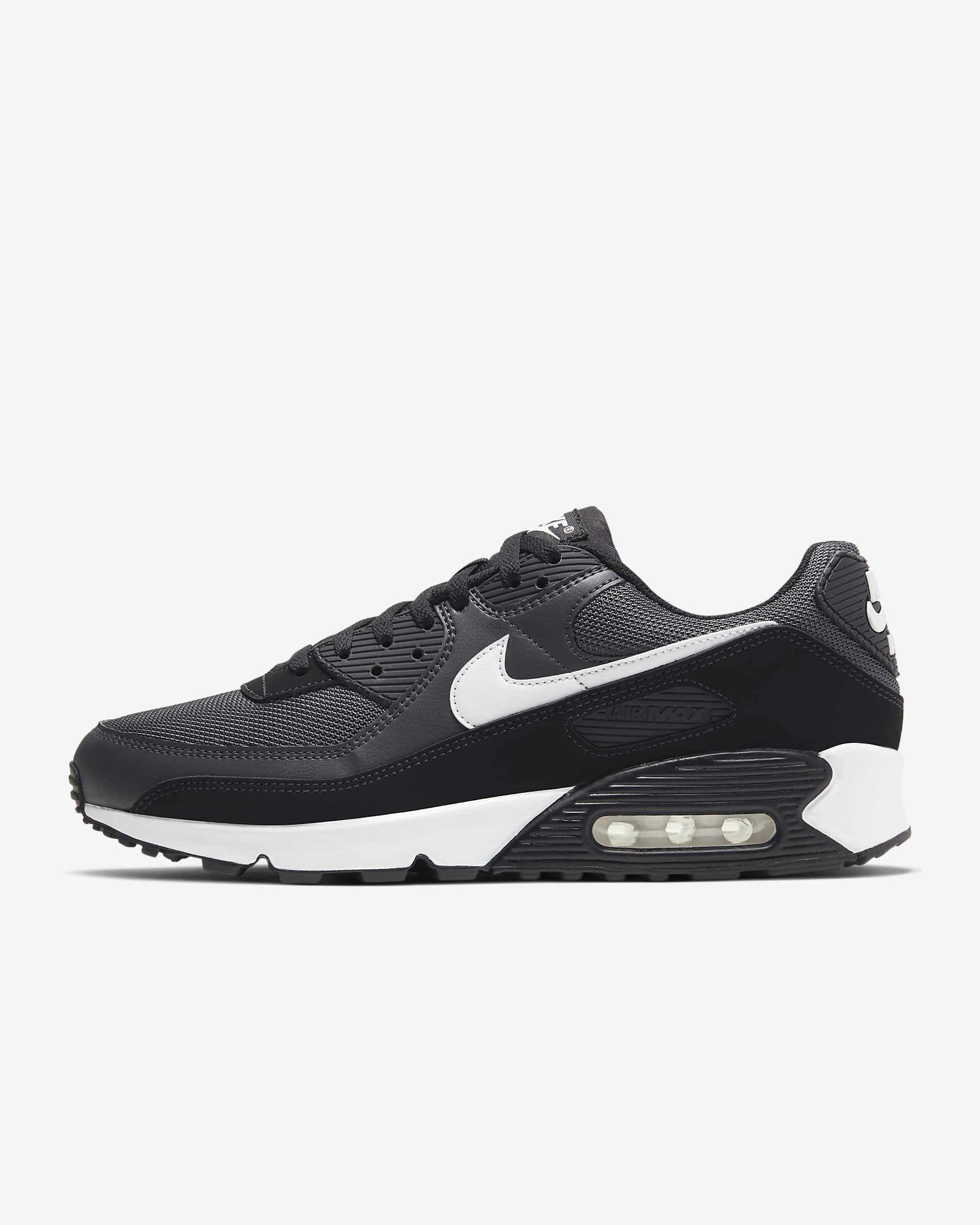 Nike Air Max 90 Herrenschuh – Iron Grey/Dark Smoke Grey/Schwarz/Weiß