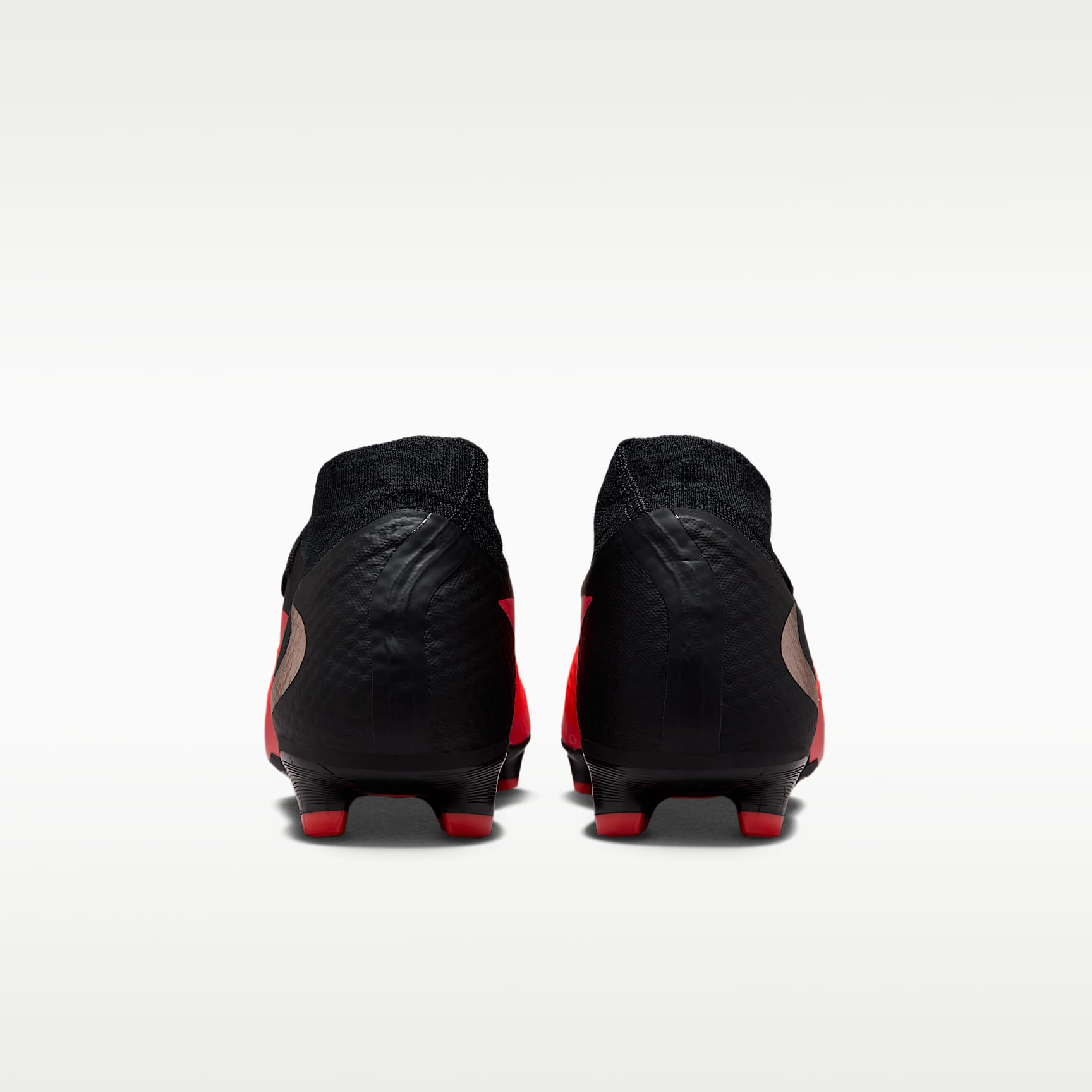 Nike Phantom 6 High Academy Fußballschuh für verschiedene Böden – Bright Crimson/Schwarz/Blur