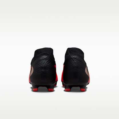 Nike Phantom 6 High Academy Fußballschuh für verschiedene Böden – Bright Crimson/Schwarz/Blur