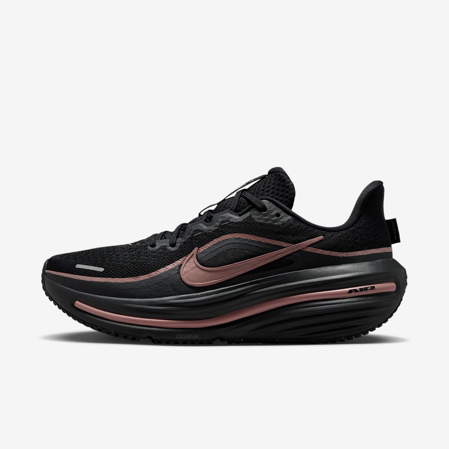 Nike Winflo 12 Straßenlaufschuh (Damen) – Schwarz/Off Noir/Rose Gold/Metallic Rose Gold