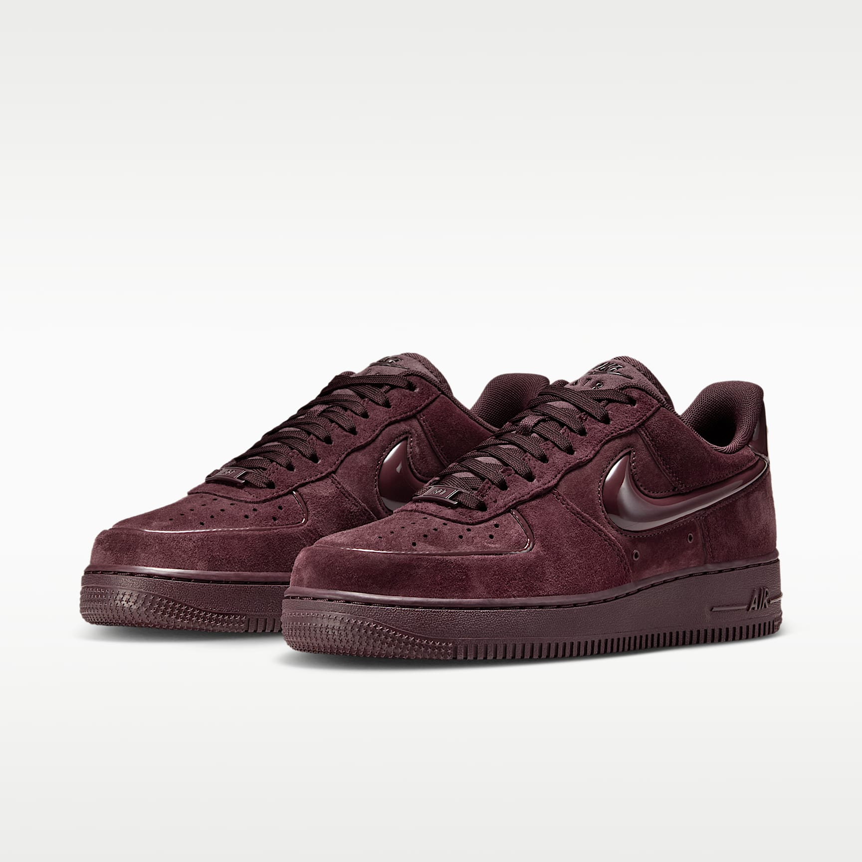 Nike Air Force 1 '07 Schuh (Damen) – Burgundy Crush/Schwarz/Burgundy Crush
