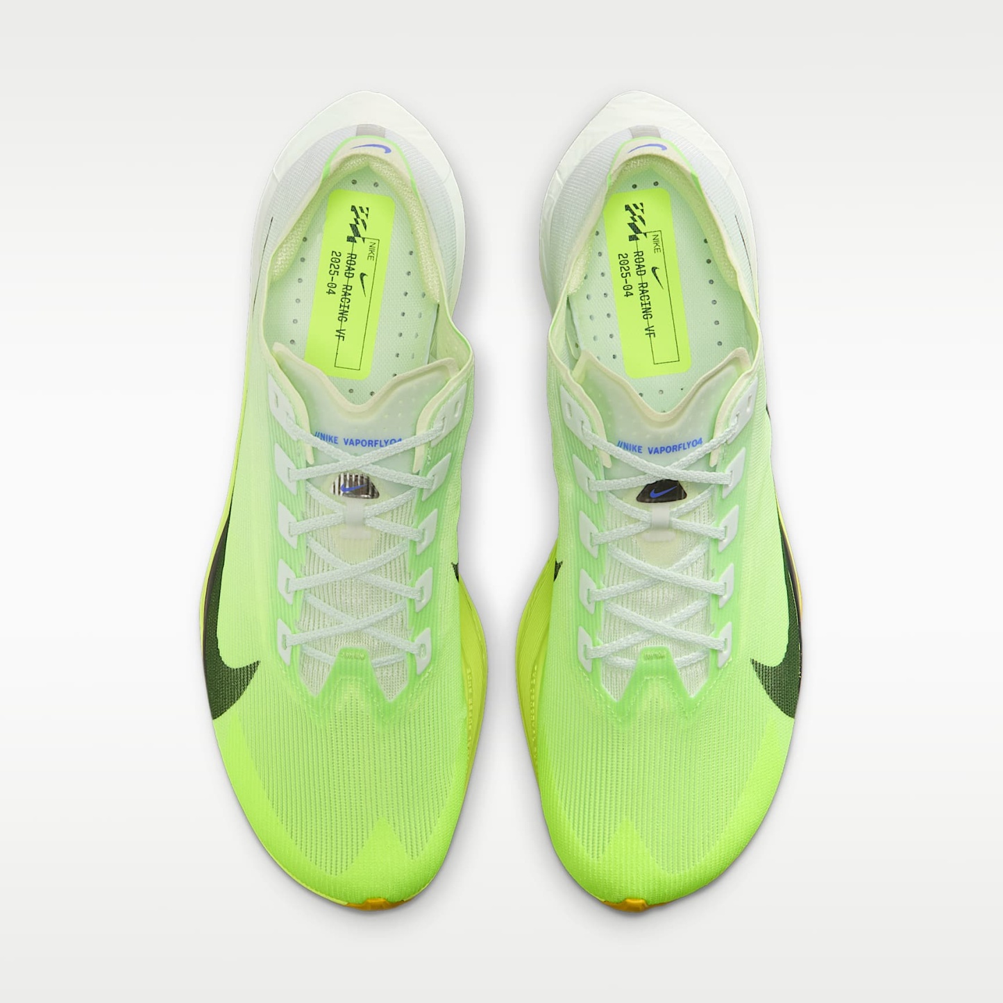 Nike Vaporfly 4 Straßenlaufschuh für Wettkämpfe (Herren) – Barely Green/Volt Tint/Sapphire/Black Spruce