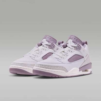 Jordan Spizike Low Schuh (Damen) – Swan/Light Smoke Grey/Purple Smoke