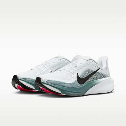Nike Pegasus 42 Straßenlaufschuh (Herren) – Weiß/Mineral Slate/Hyper Pink/Schwarz