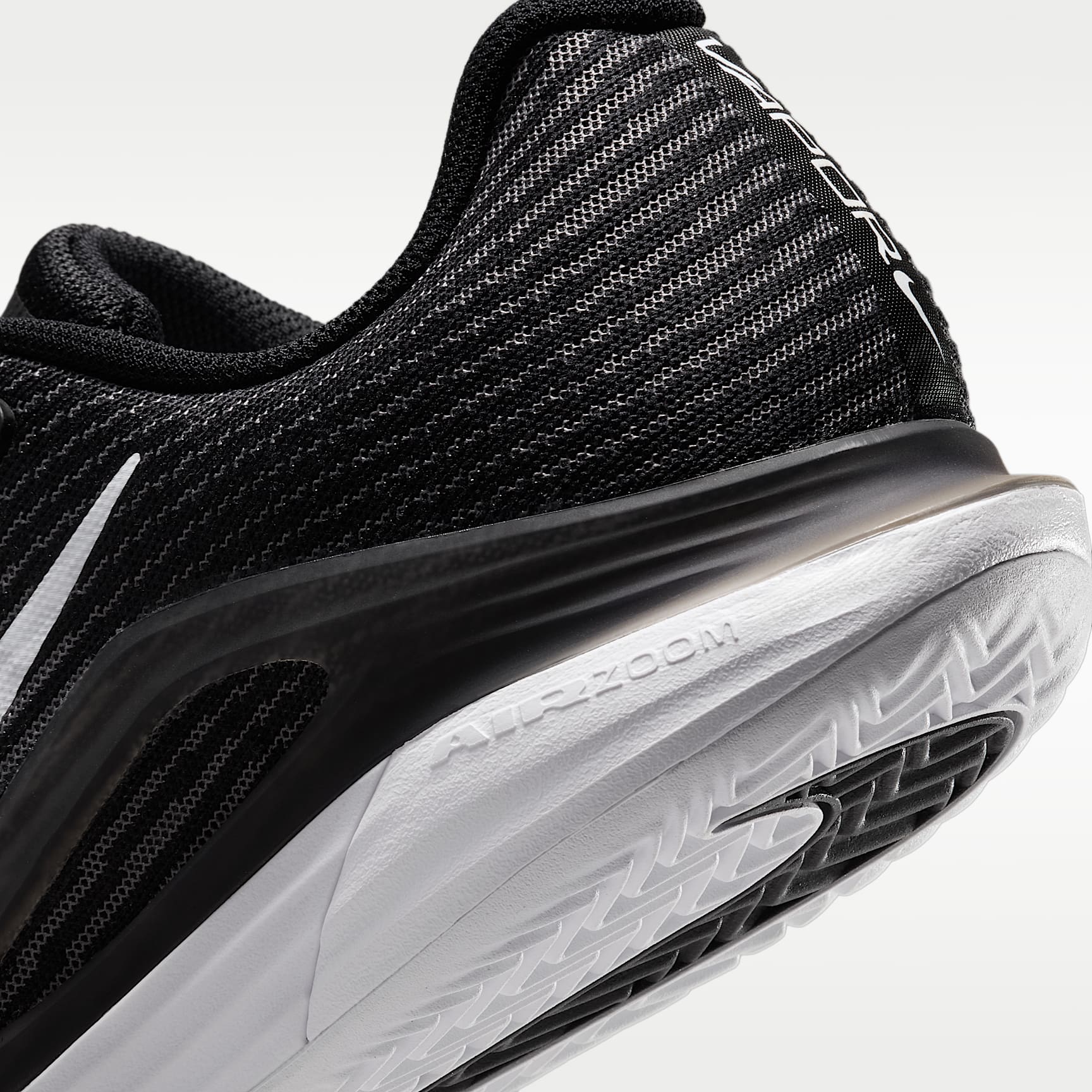 Nike Vapor 12 Tennisschuh für Clay Courts (Damen) – Schwarz/Dark Smoke Grey/Weiß