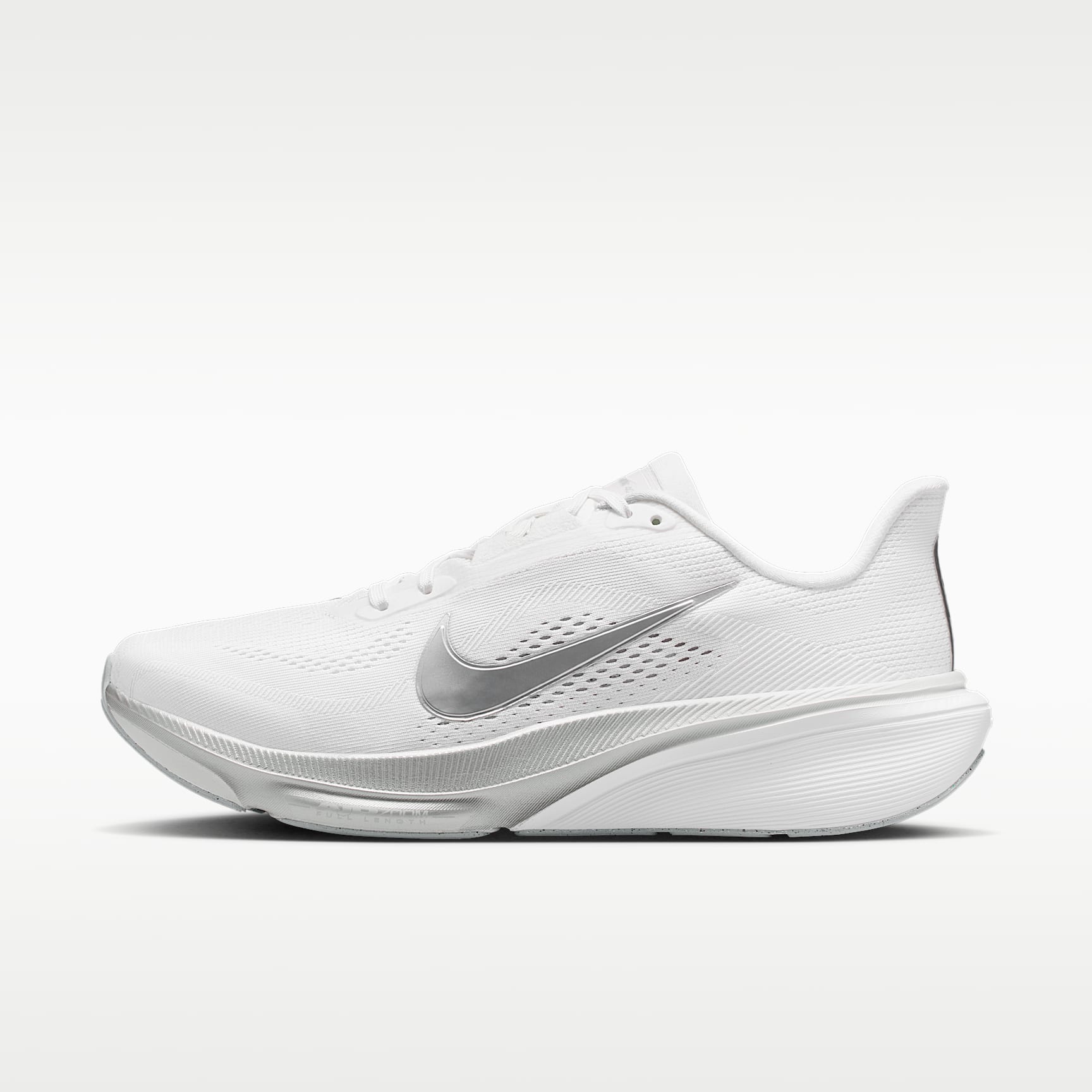 Nike Pegasus 42 Straßenlaufschuh (Damen) – Weiß/Wolf Grey/Cool Grey/Metallic Silver