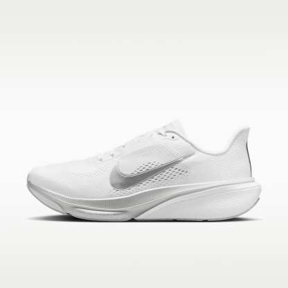 Nike Pegasus 42 Straßenlaufschuh (Damen) – Weiß/Wolf Grey/Cool Grey/Metallic Silver