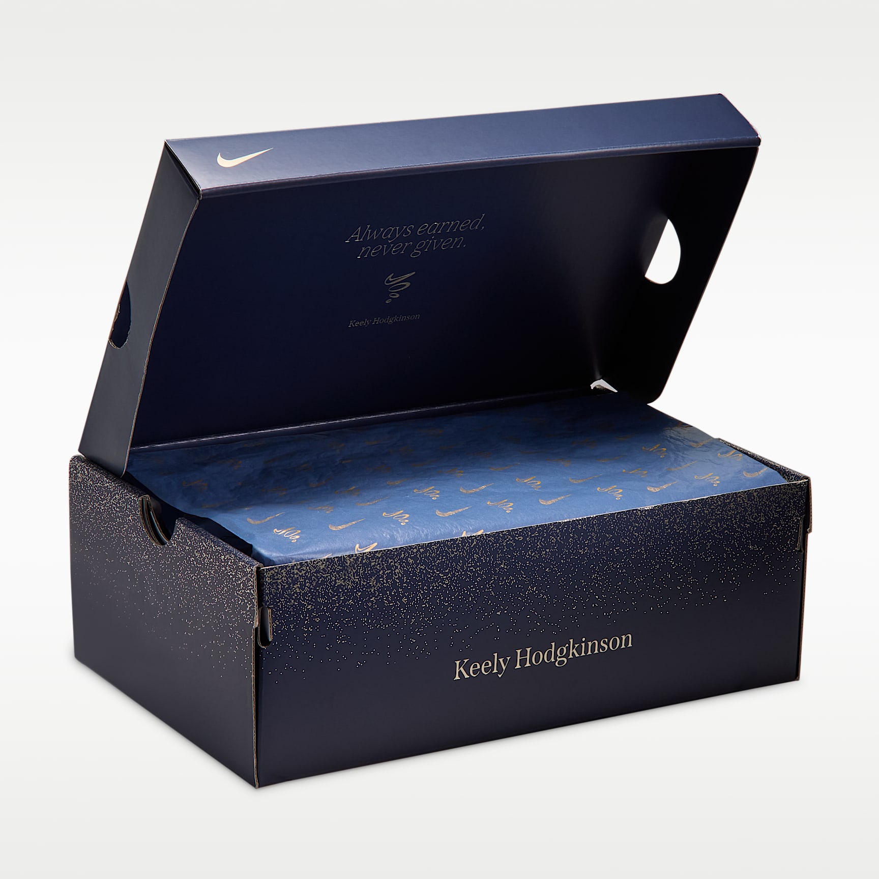 Nike Vaporfly 4 "Keely Hodgkinson" Straßenlaufschuh für Wettkämpfe (Damen) – Pencil Point/Blue Eclipse/Blur/Schwarz
