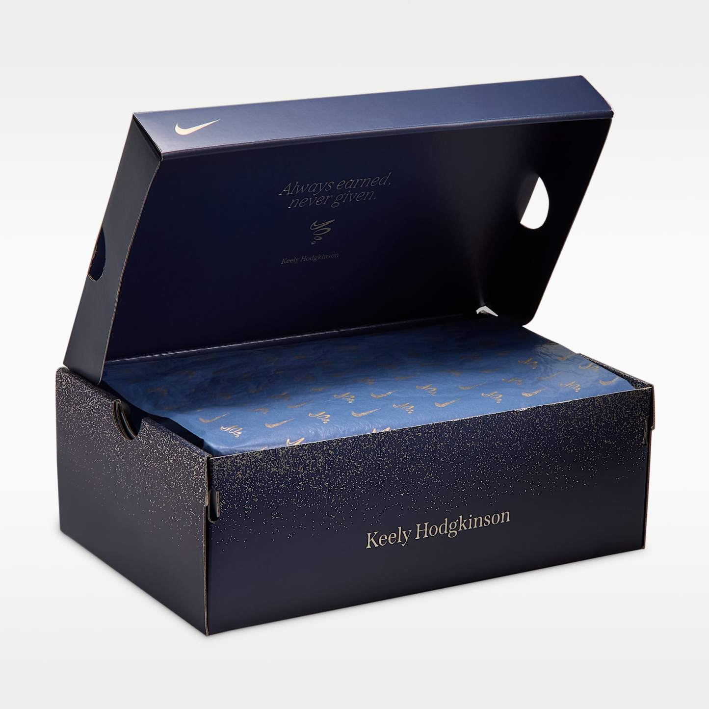 Nike Vaporfly 4 "Keely Hodgkinson" Straßenlaufschuh für Wettkämpfe (Damen) – Pencil Point/Blue Eclipse/Blur/Schwarz