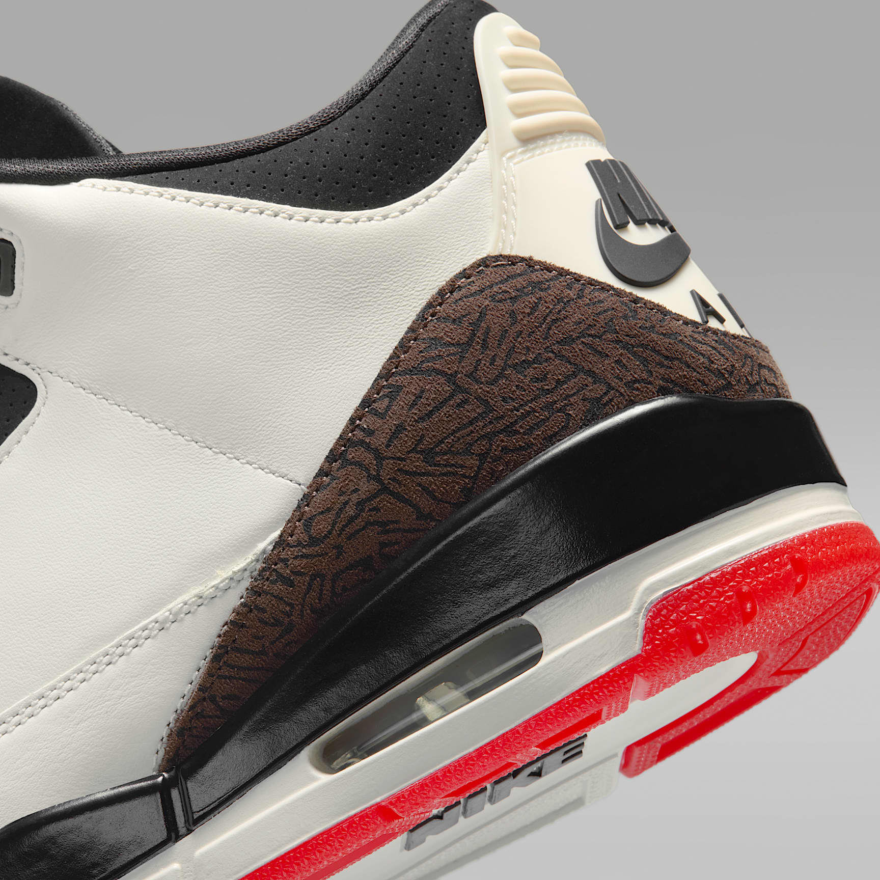 Air Jordan 3 "World's Best" Schuh (Herren) – Sail/University Red/Pale Ivory/Schwarz