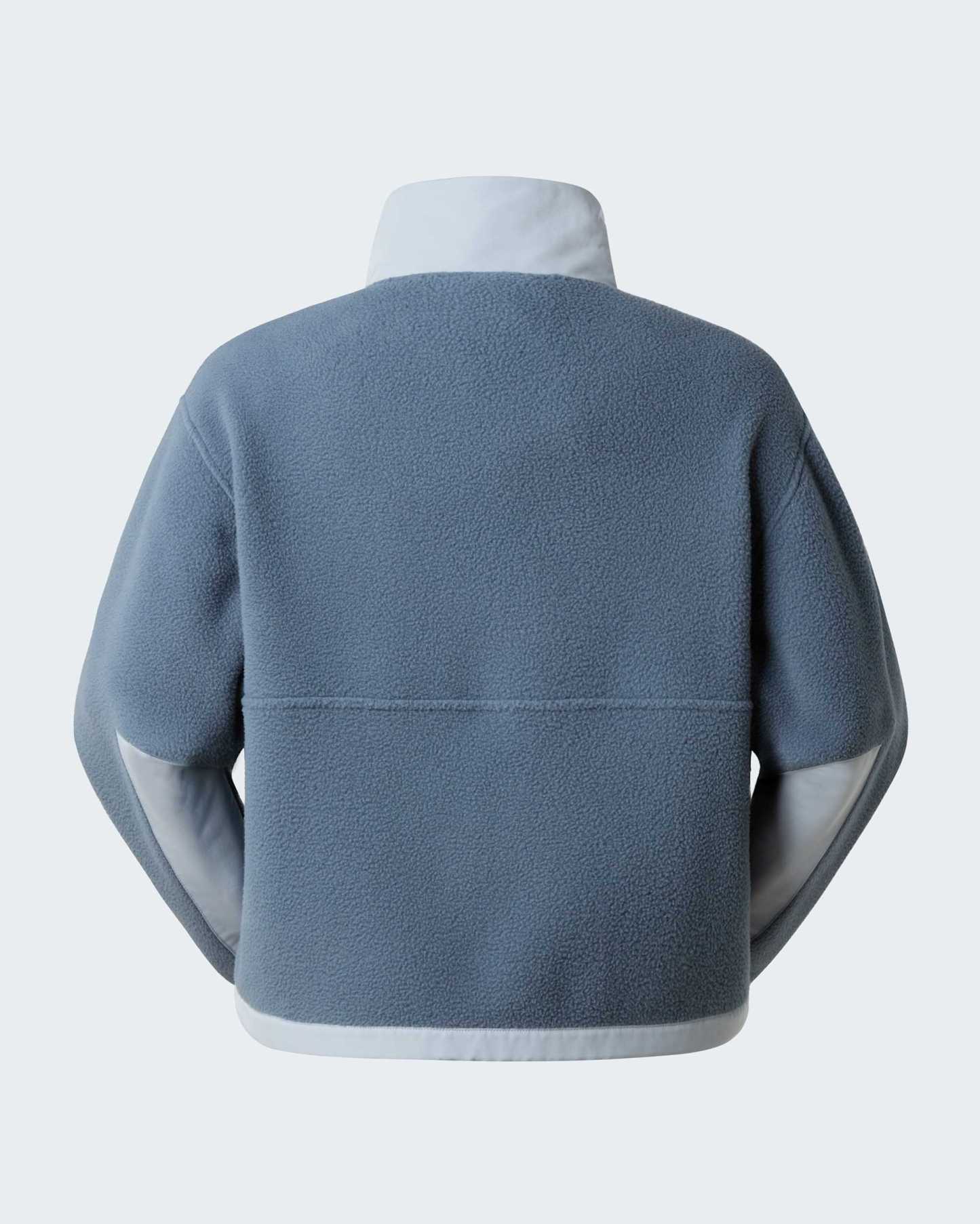 Yumiori Off-Peak Fleecejacke mit durchgehendem RV für Damen – Granite Grey-Frost Grey