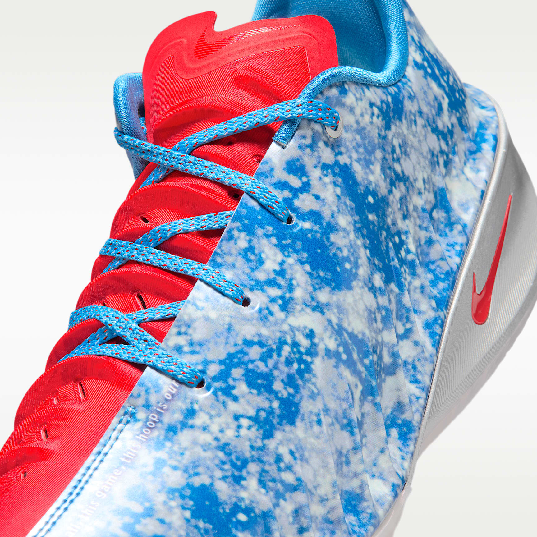 Nike G.T. Cut 4 "WNBA 30th" Basketballschuh – Light Photo Blue/Metallic Silver/Weiß/Action Red