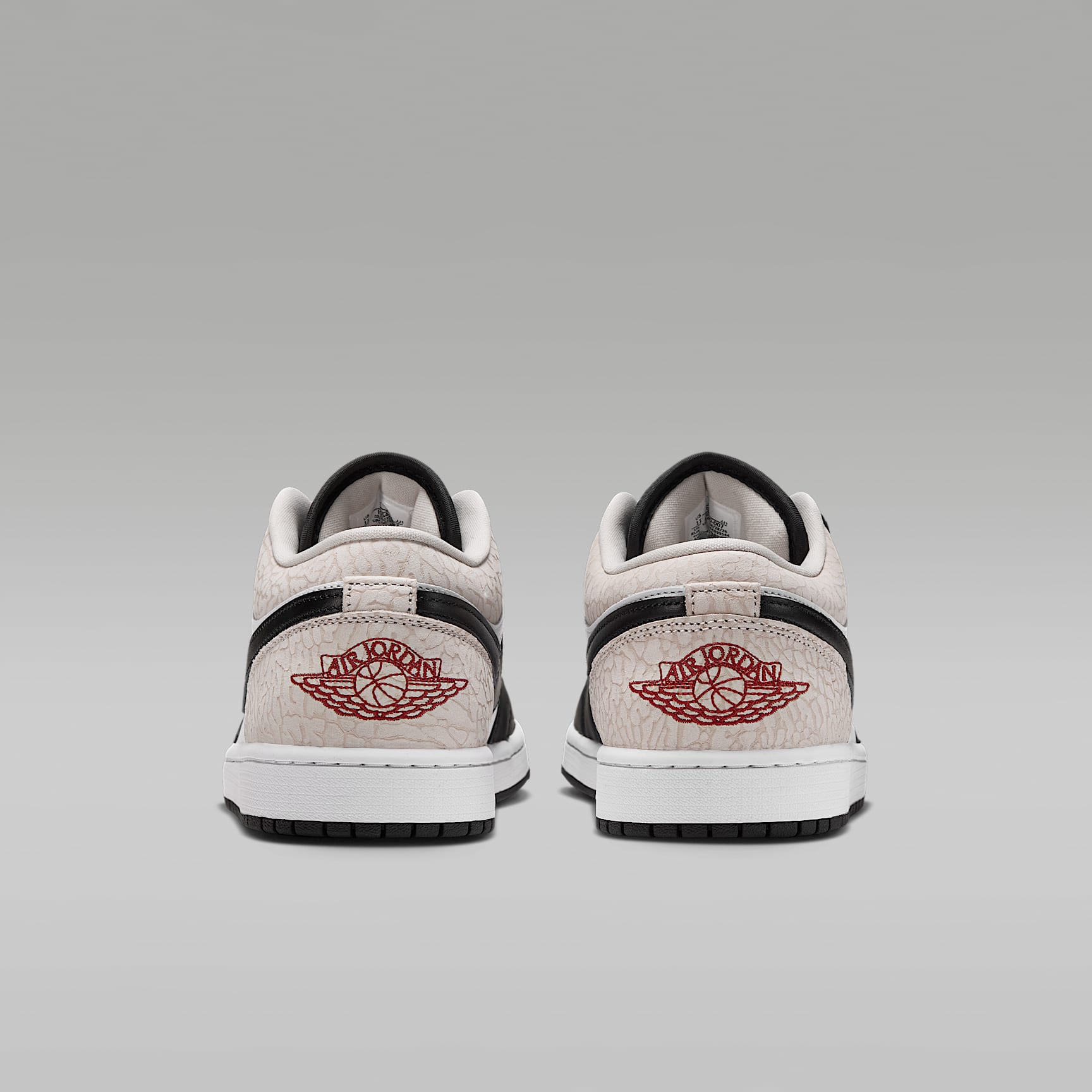 Air Jordan 1 Low SE Herrenschuh – Schwarz/Weiß/Light Orewood Brown/Team Red