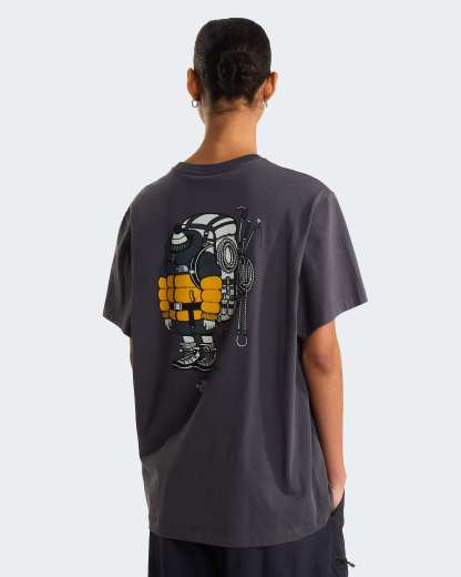 Unisex Gear Up Get Out Grafik T-Shirt – Anthracite Grey
