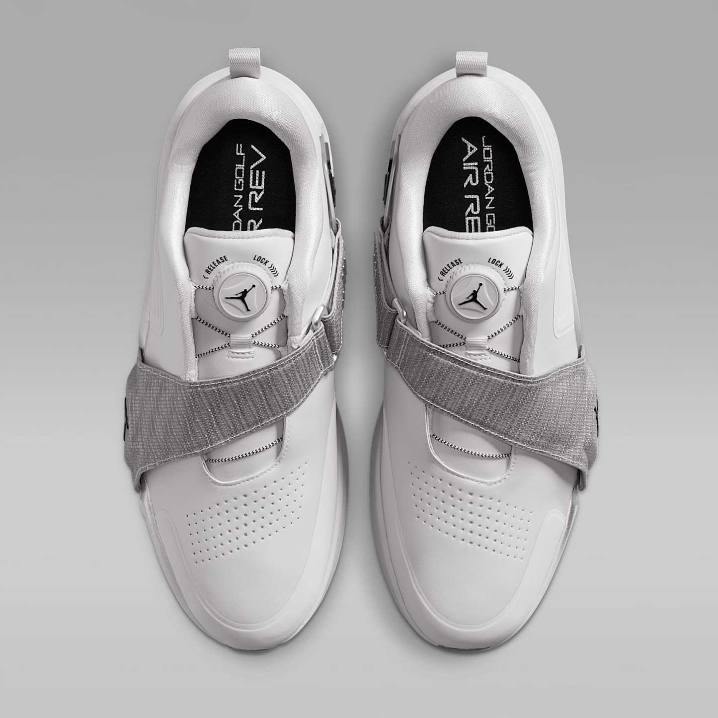 Jordan Air Rev Golfschuh – Neutral Grey/Metallic Silver/Schwarz