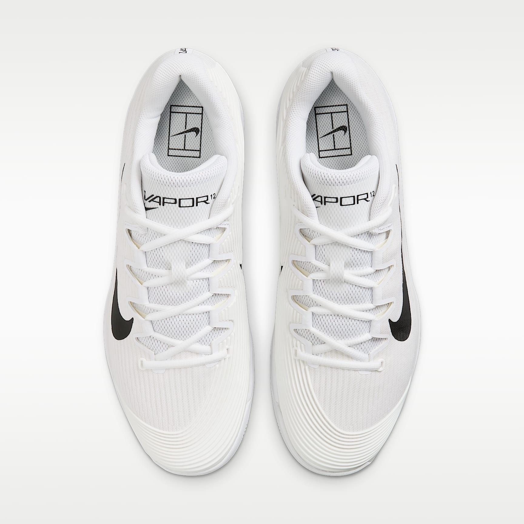 Nike Vapor 12 Tennisschuh für Hartplätze (Herren) – Weiß/Summit White/Schwarz