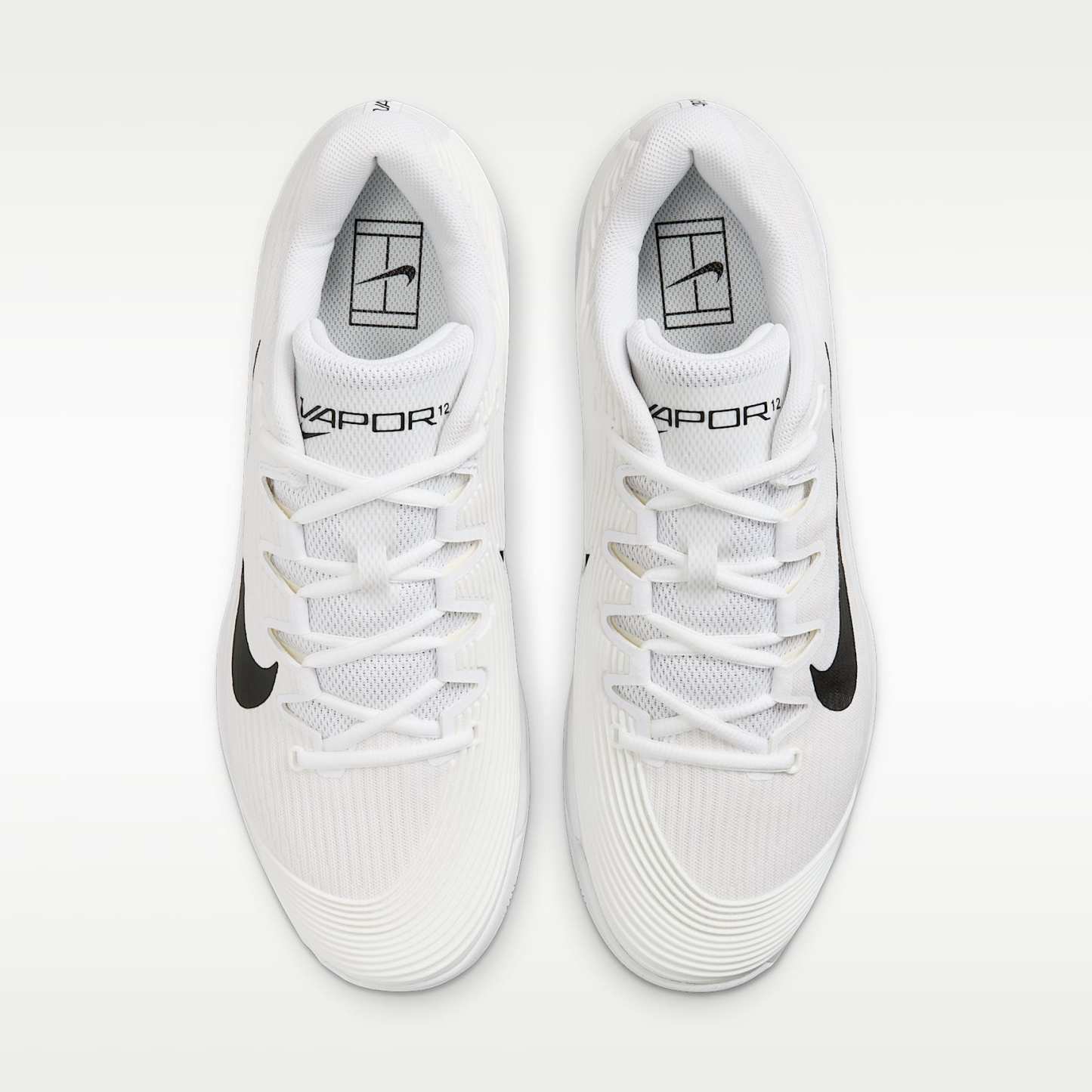 Nike Vapor 12 Tennisschuh für Hartplätze (Herren) – Weiß/Summit White/Schwarz