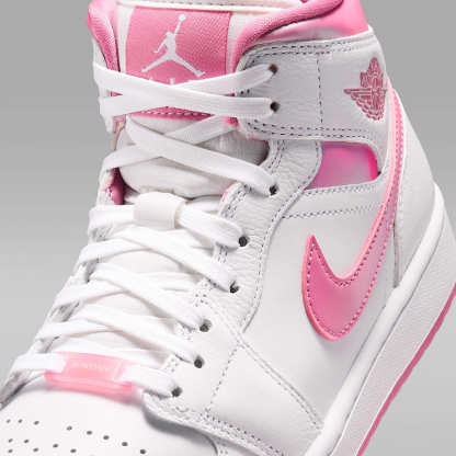 Air Jordan 1 Mid SE Schuh (Damen) – Weiß/Desert Berry