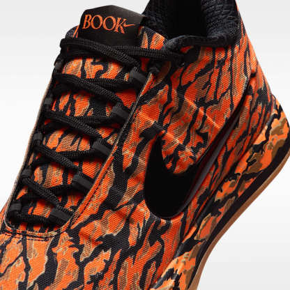 Book 2 "Tiger Camo" Basketballschuh – Schwarz/Total Orange/Flax/Schwarz