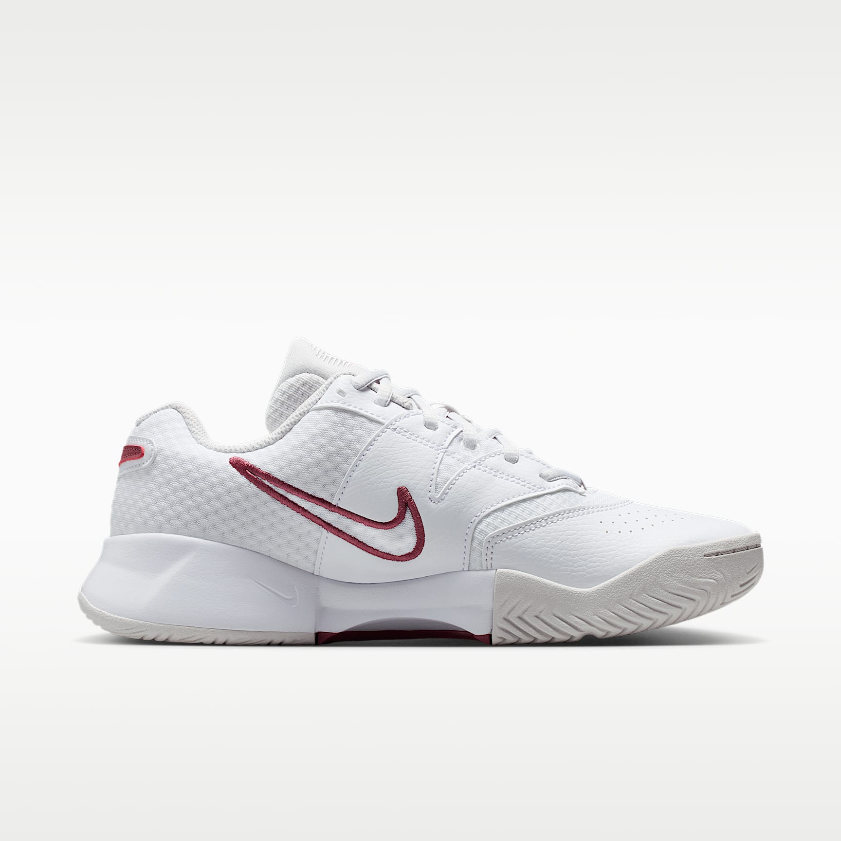 NikeCourt Lite 4 Tennisschuh für Hartplätze (Damen) – Weiß/Vast Grey/Pink Smoke