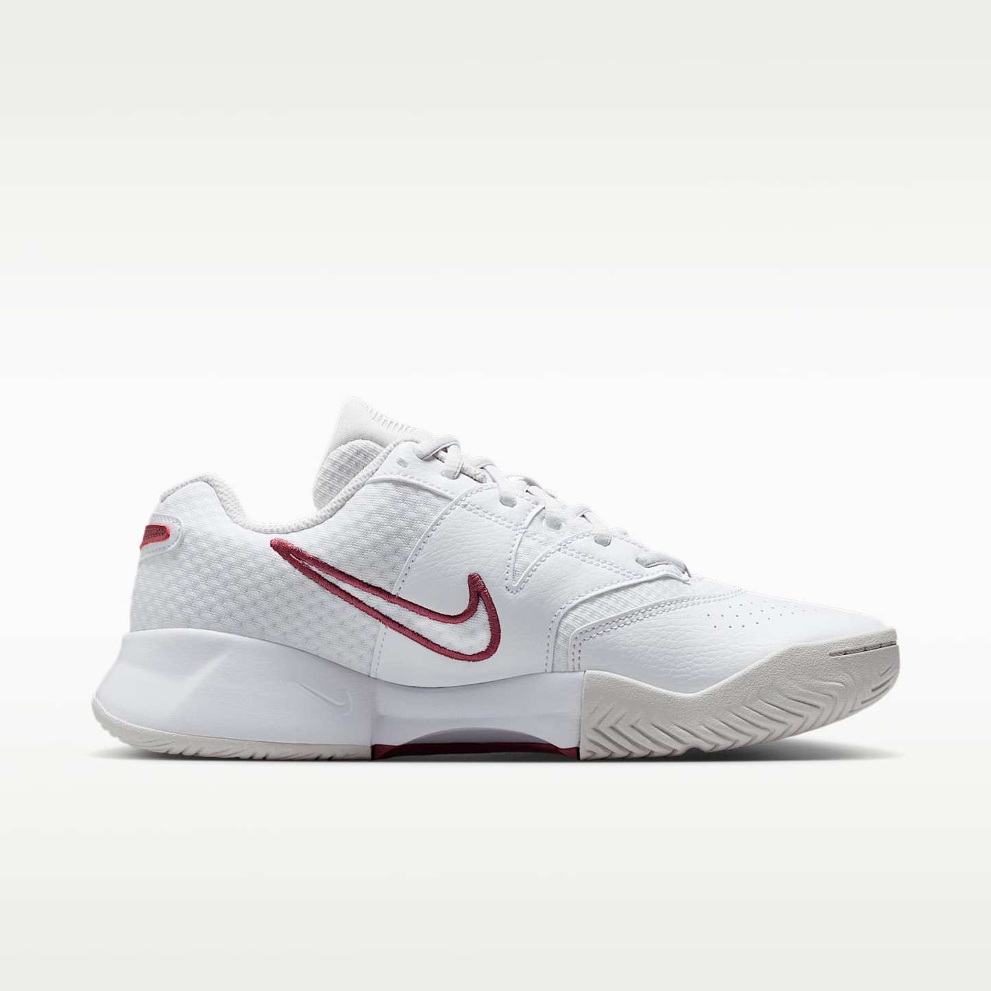 NikeCourt Lite 4 Tennisschuh für Hartplätze (Damen) – Weiß/Vast Grey/Pink Smoke