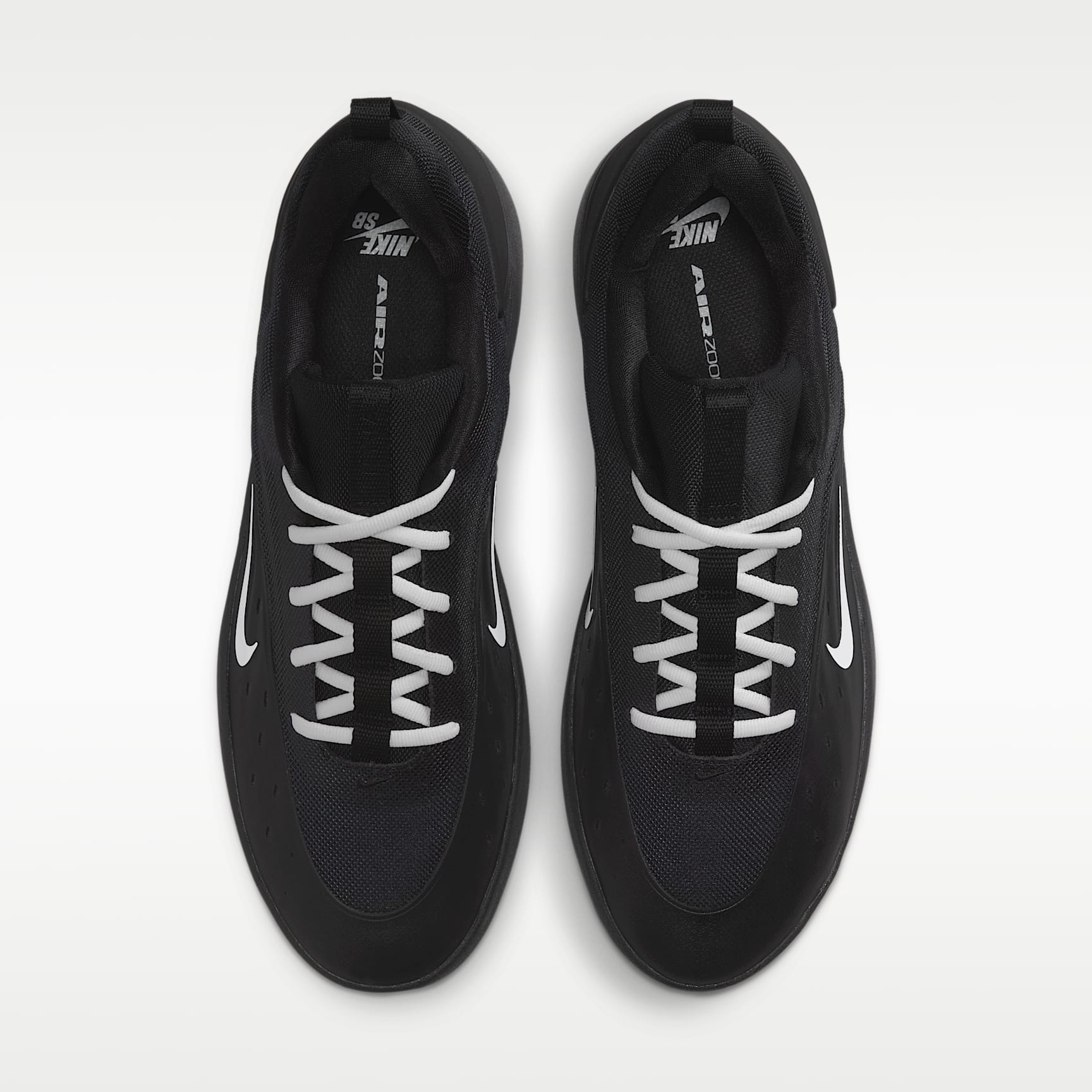 Nike SB Zoom Nyjah 4 Skateboardschuh – Schwarz/Schwarz/Weiß/Weiß