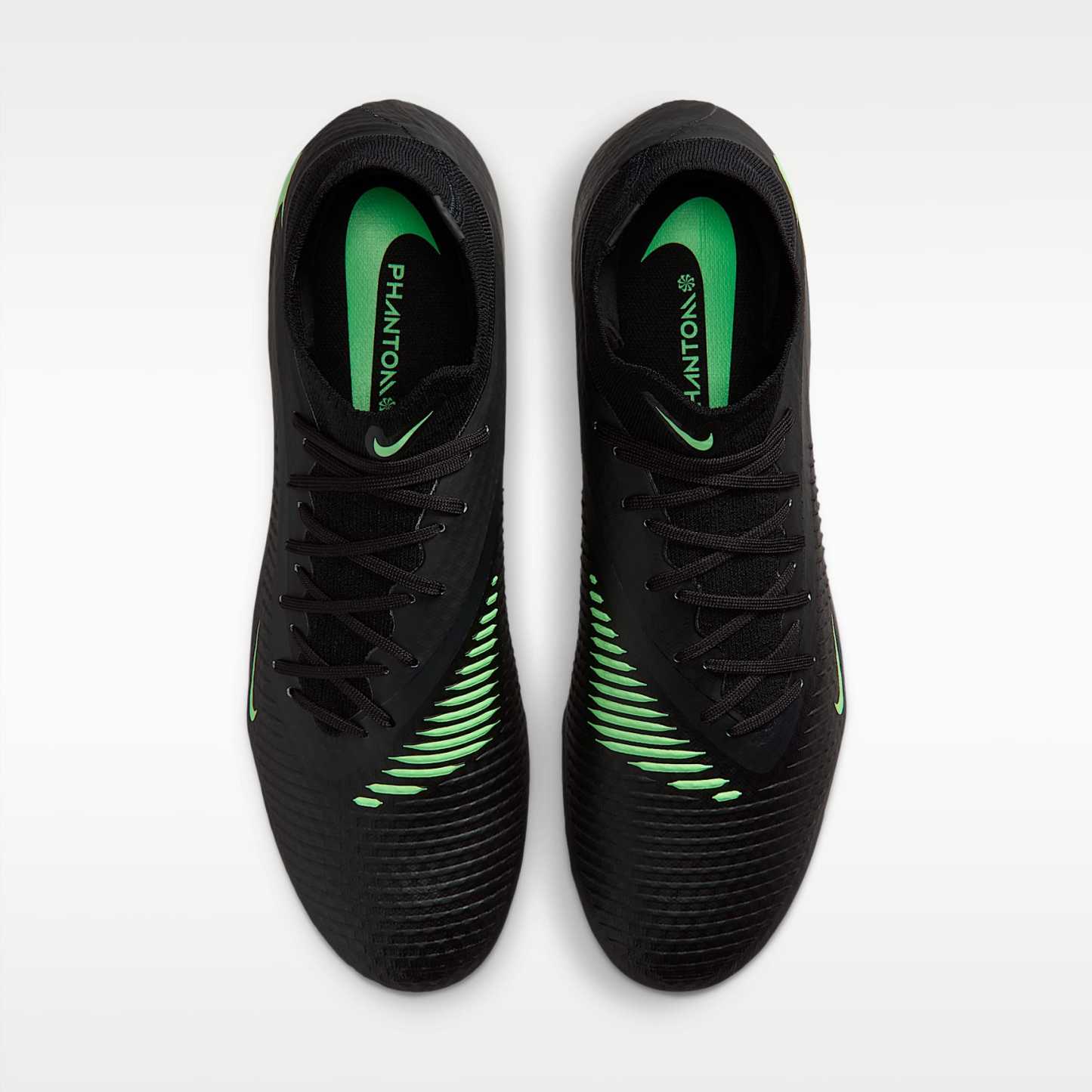 Nike Phantom 6 High Academy Fußballschuh für verschiedene Böden – Schwarz/Schwarz/Illusion Green