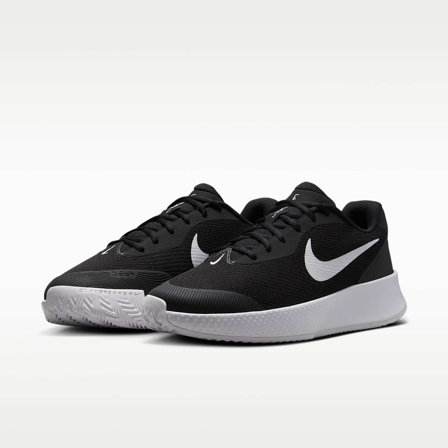 NikeCourt Lite 3 Clay Court Tennisschuh (Herren) – Schwarz/Weiß