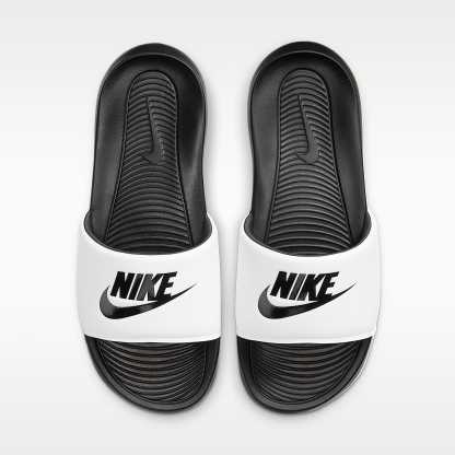 Nike Victori One Slides (Herren) – Schwarz/Weiß/Schwarz