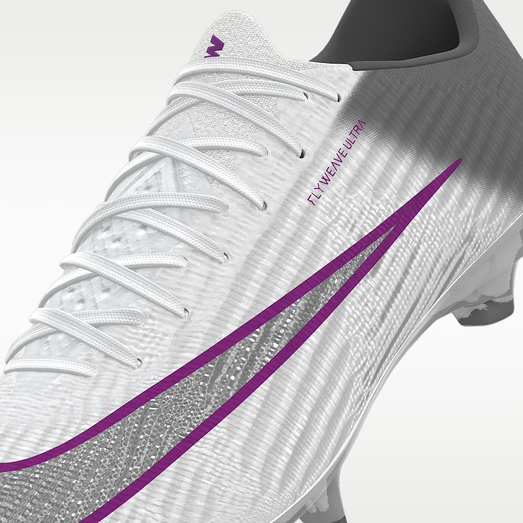 Nike Mercurial Superfly 11 Elite By You personalisierbarer Low-Top-Fußballschuh für normalen Rasen – Weiß/Weiß [7877710227]