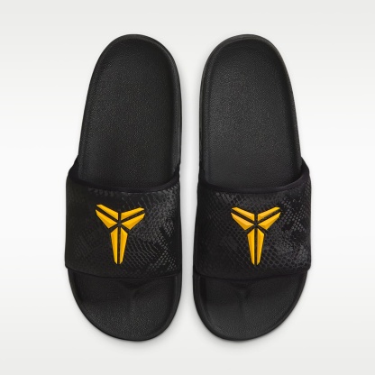 Kobe Offcourt Herren-Slides – Schwarz/University Gold