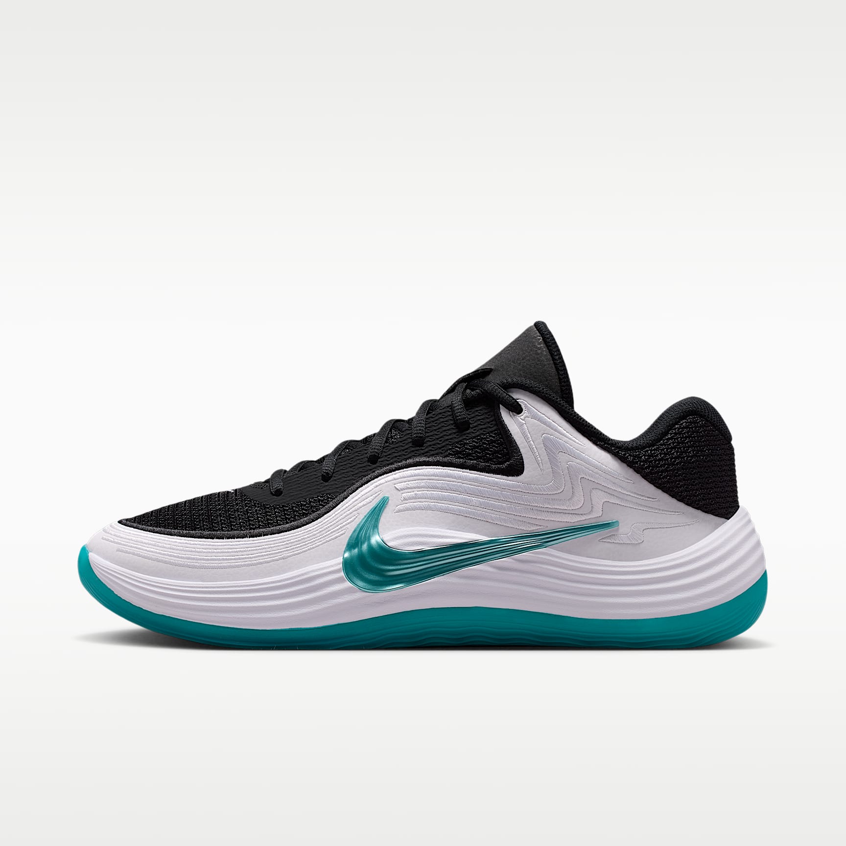 Nike Precision 8 Low Basketballschuh (Herren) – Schwarz/Weiß/Dusty Cactus/Dusty Cactus