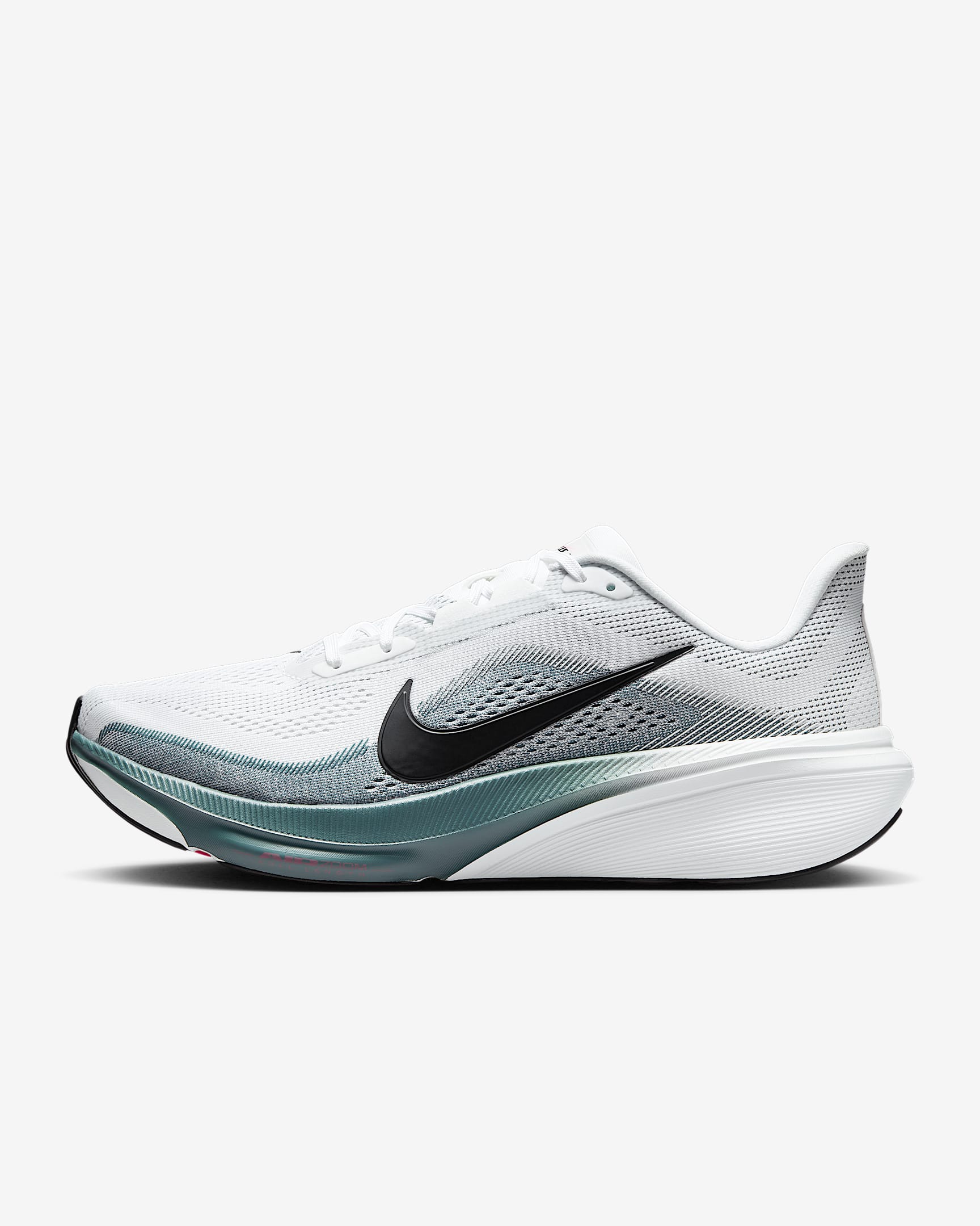 Nike Pegasus 42 Straßenlaufschuh (Herren) – Weiß/Mineral Slate/Hyper Pink/Schwarz