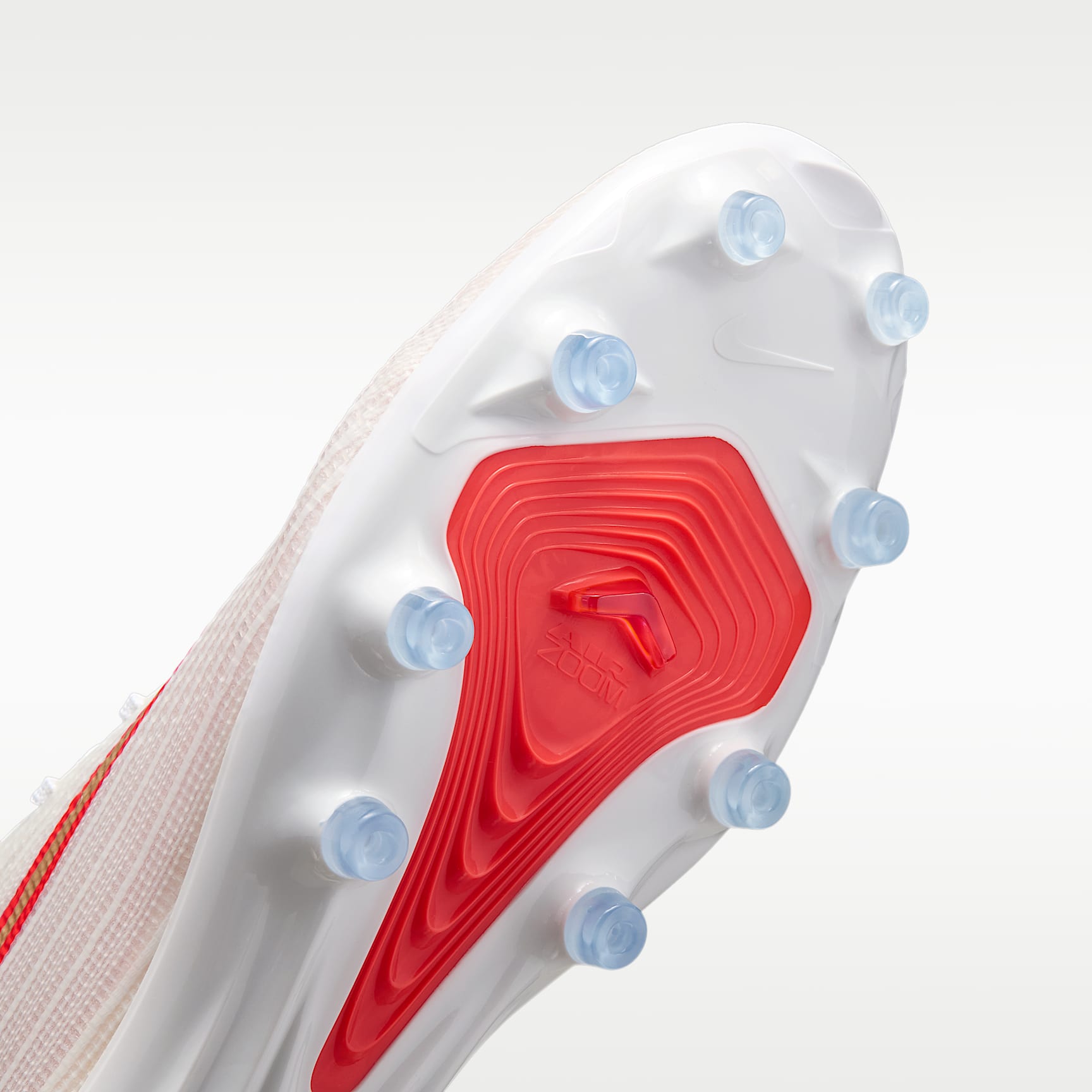 Nike Mercurial Superfly 11 Pro Low-Top-Fußballschuh für Kunstrasen – Weiß/Bright Crimson/Blur