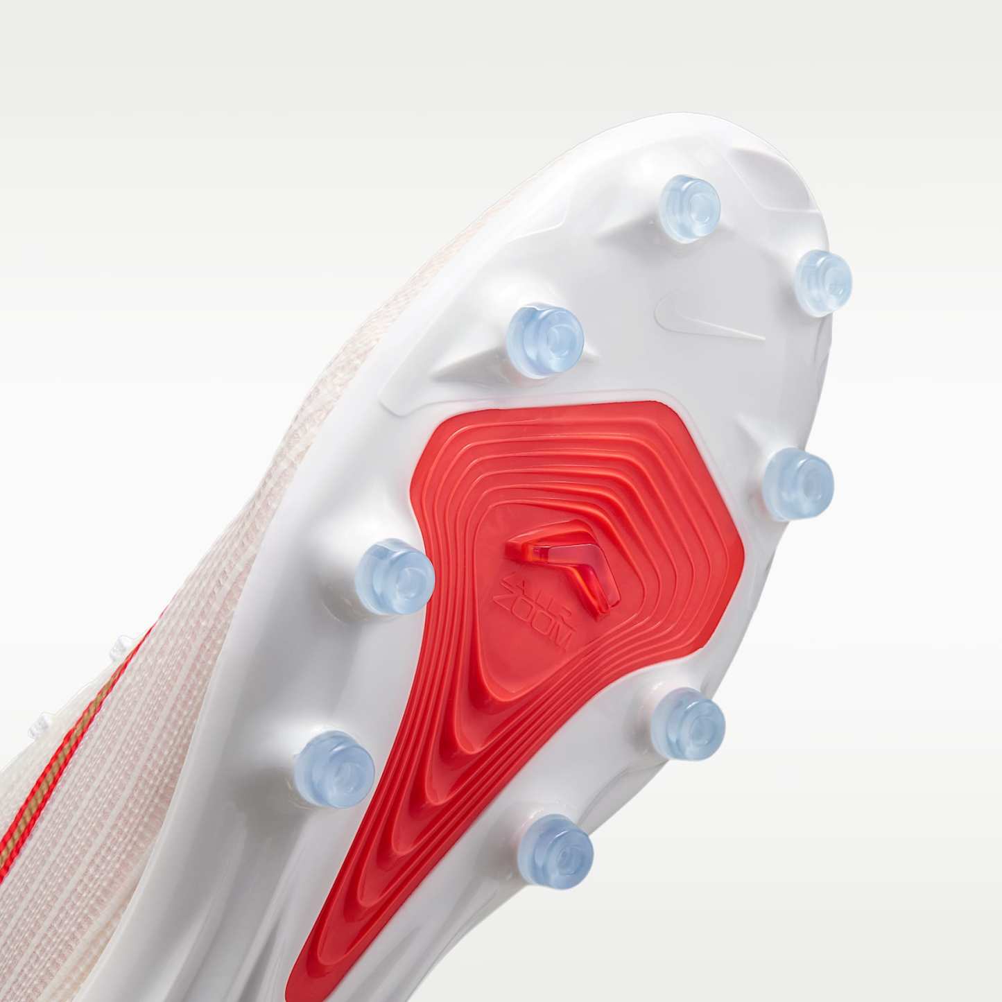 Nike Mercurial Superfly 11 Pro Low-Top-Fußballschuh für Kunstrasen – Weiß/Bright Crimson/Blur