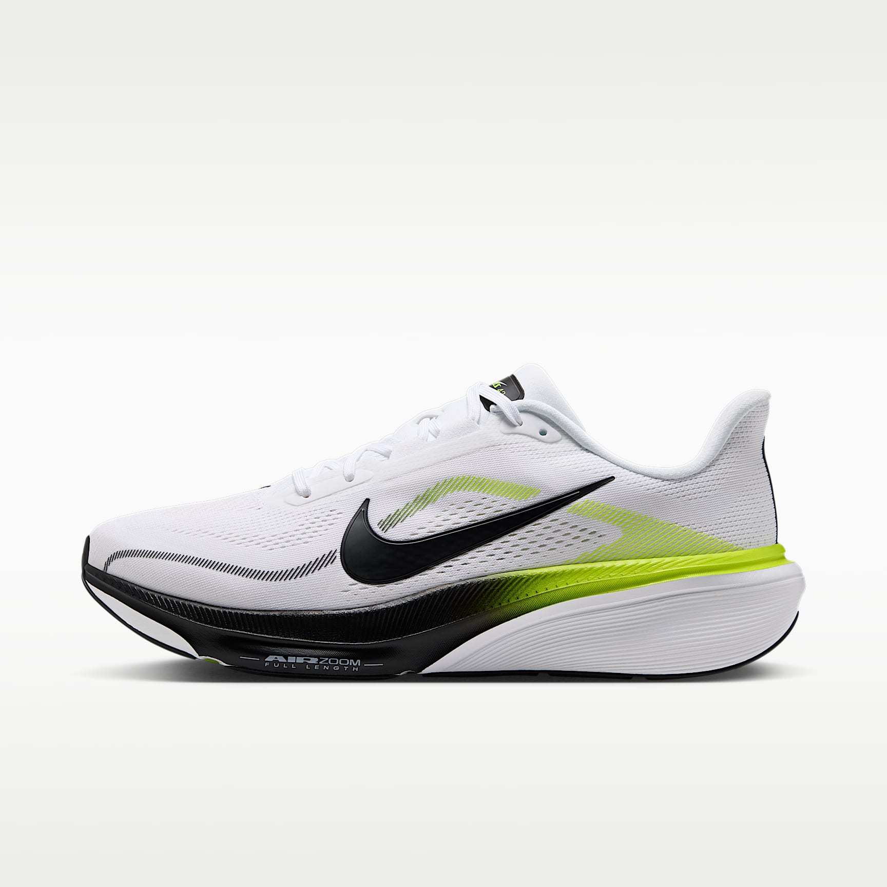 Nike Pegasus 42 Straßenlaufschuh (Herren) – Weiß/Lemon Venom/Weiß/Schwarz