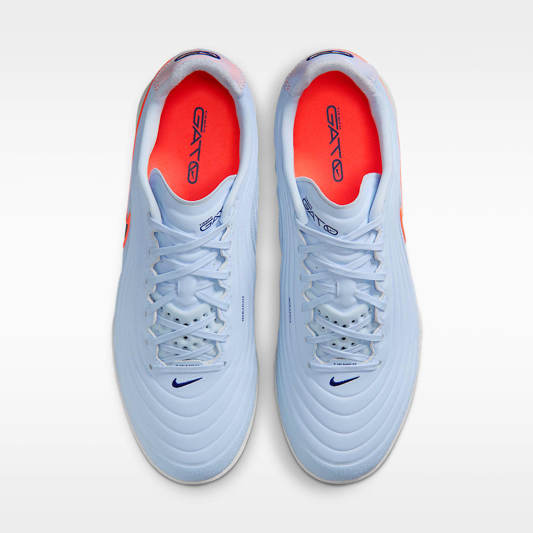 Nike Tiempo Reactgato Low Top Fußballschuh für Hallen- und Hartplätze – Hydrogen Blue/Coconut Milk