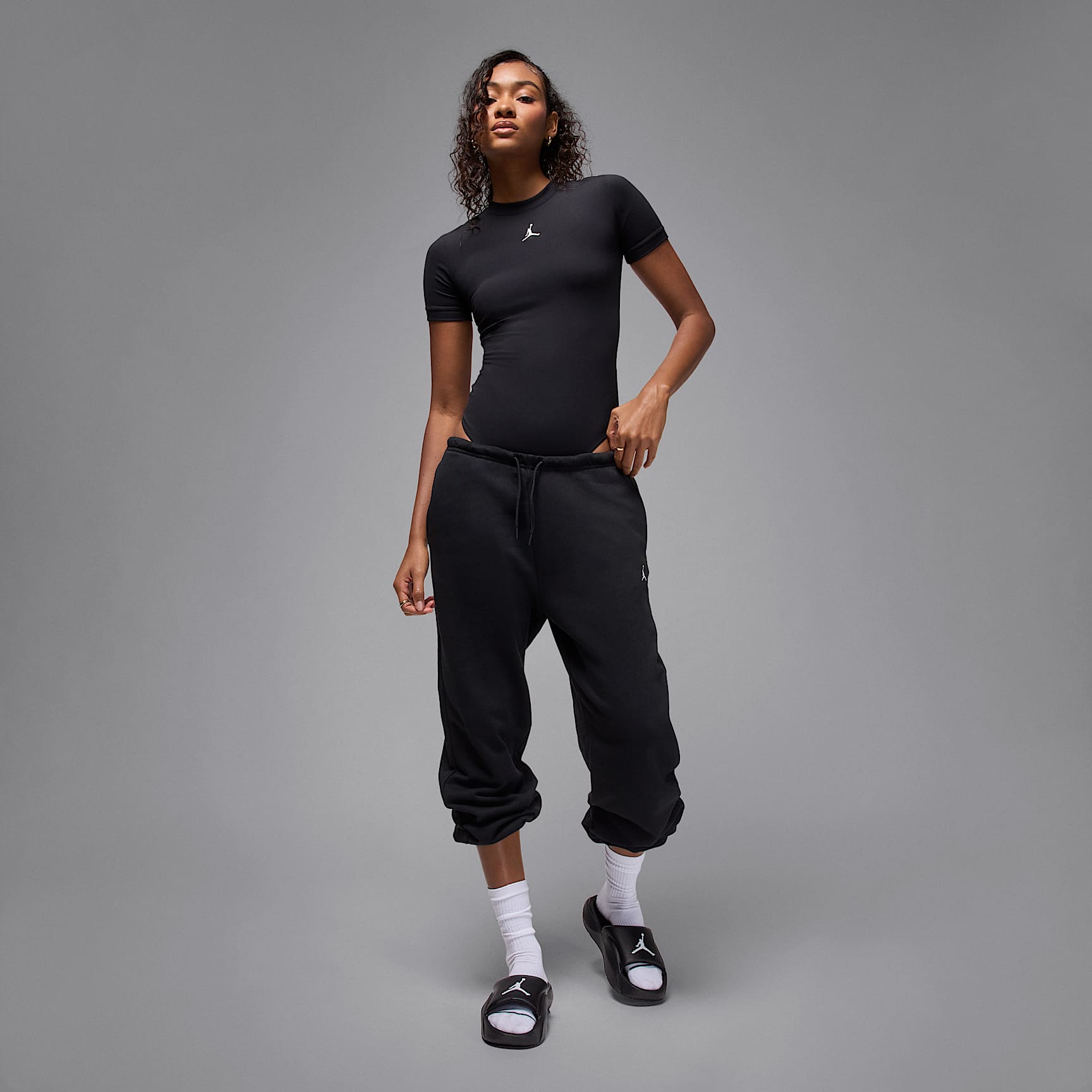 Jordan Franchise Slides – Schwarz/Weiß