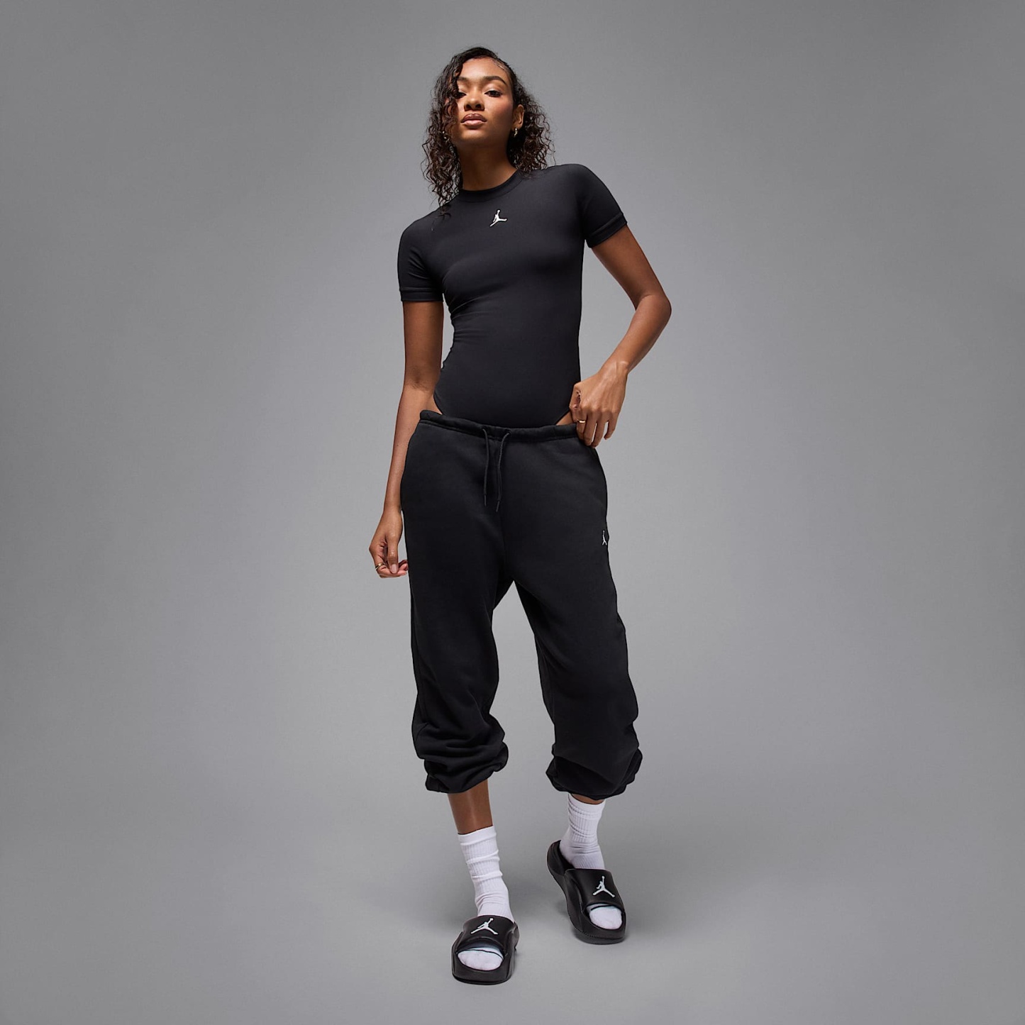 Jordan Franchise Slides – Schwarz/Weiß