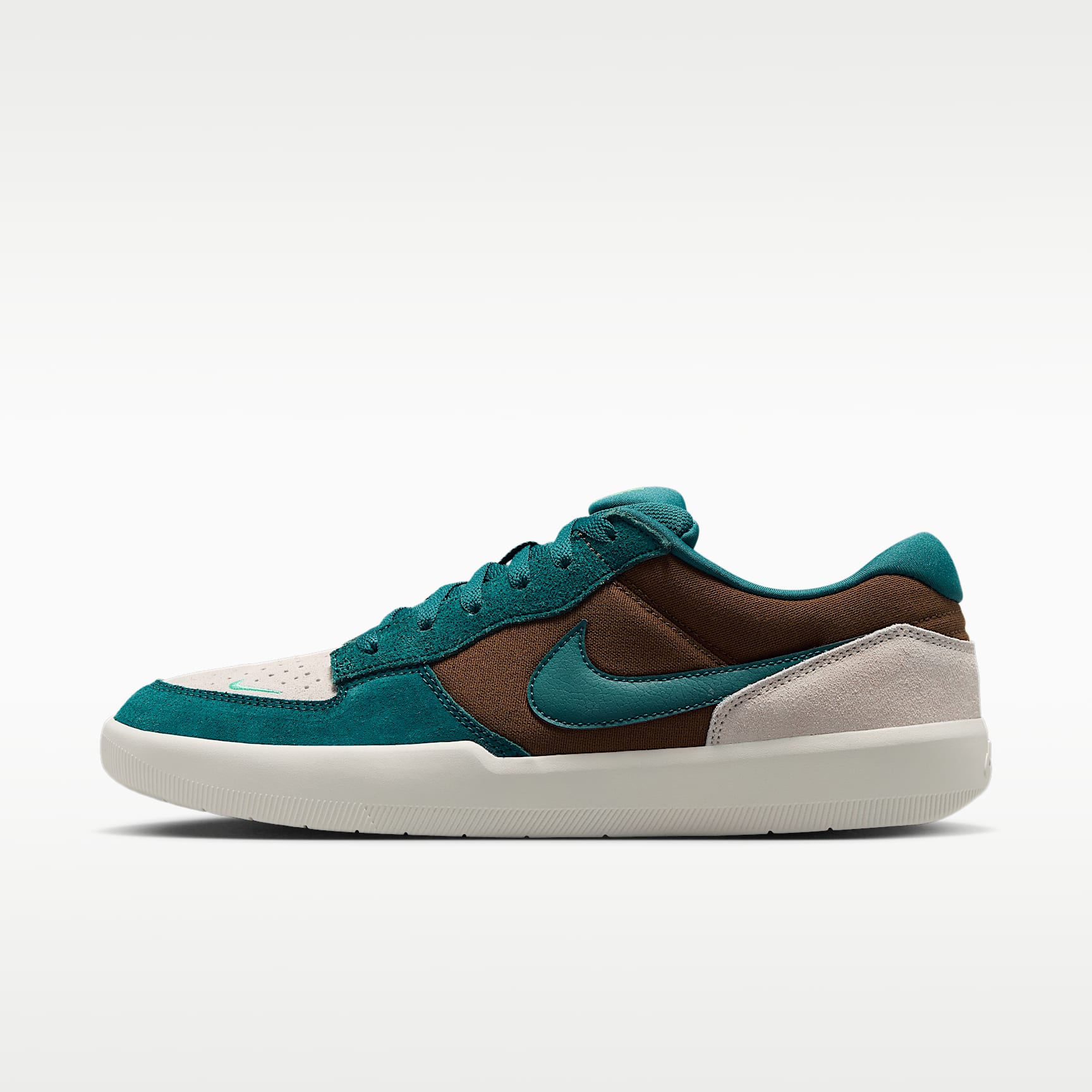 Nike SB Force 58 Skateboardschuh – Mosswood Brown/Light Orewood Brown/Sail/Geode Teal