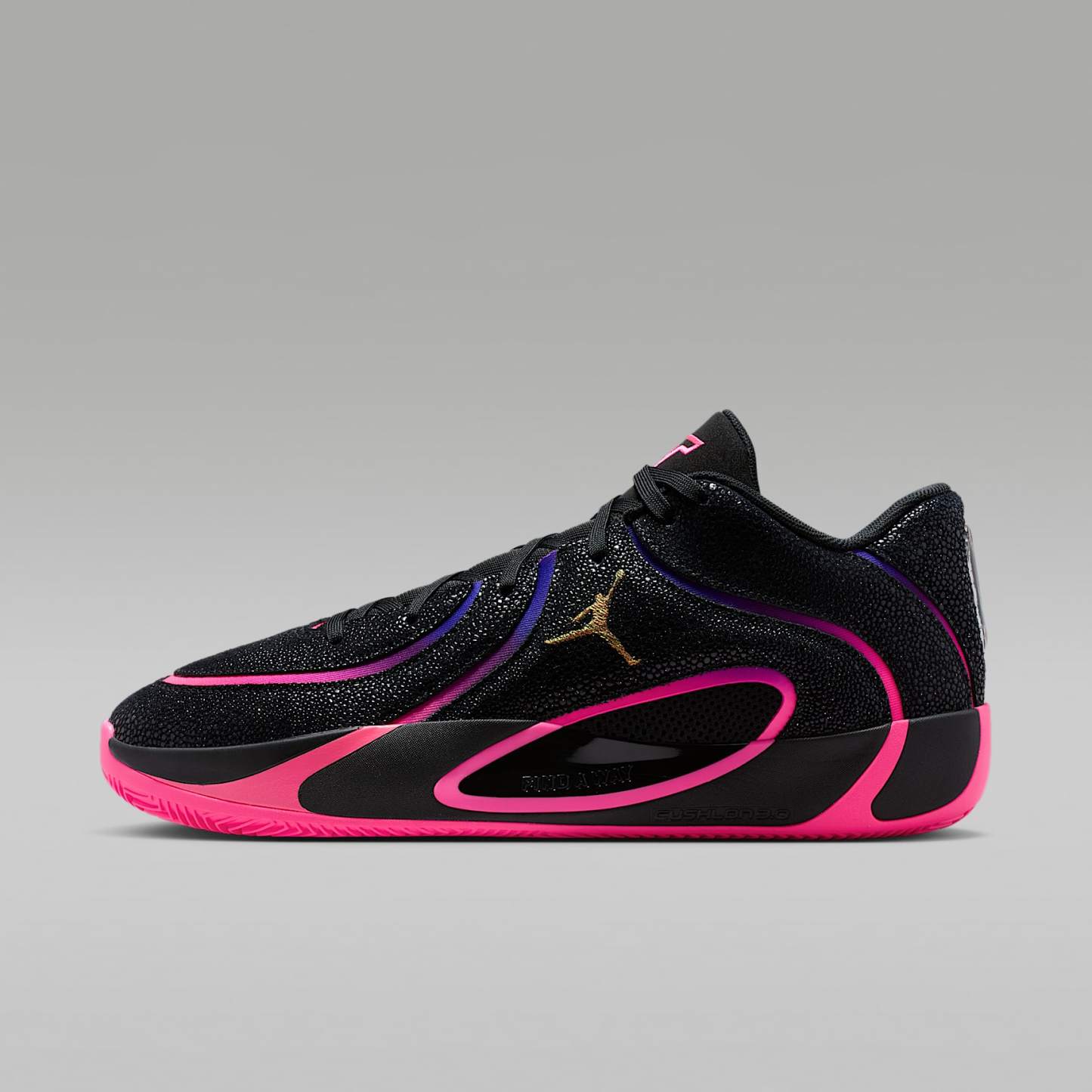 Tatum 4 "Playoffs" Basketballschuh – Schwarz/Fierce Purple/Racer Blue/Hyper Pink