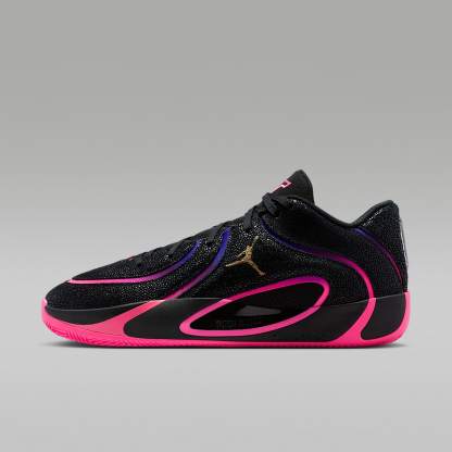 Tatum 4 "Playoffs" Basketballschuh – Schwarz/Fierce Purple/Racer Blue/Hyper Pink