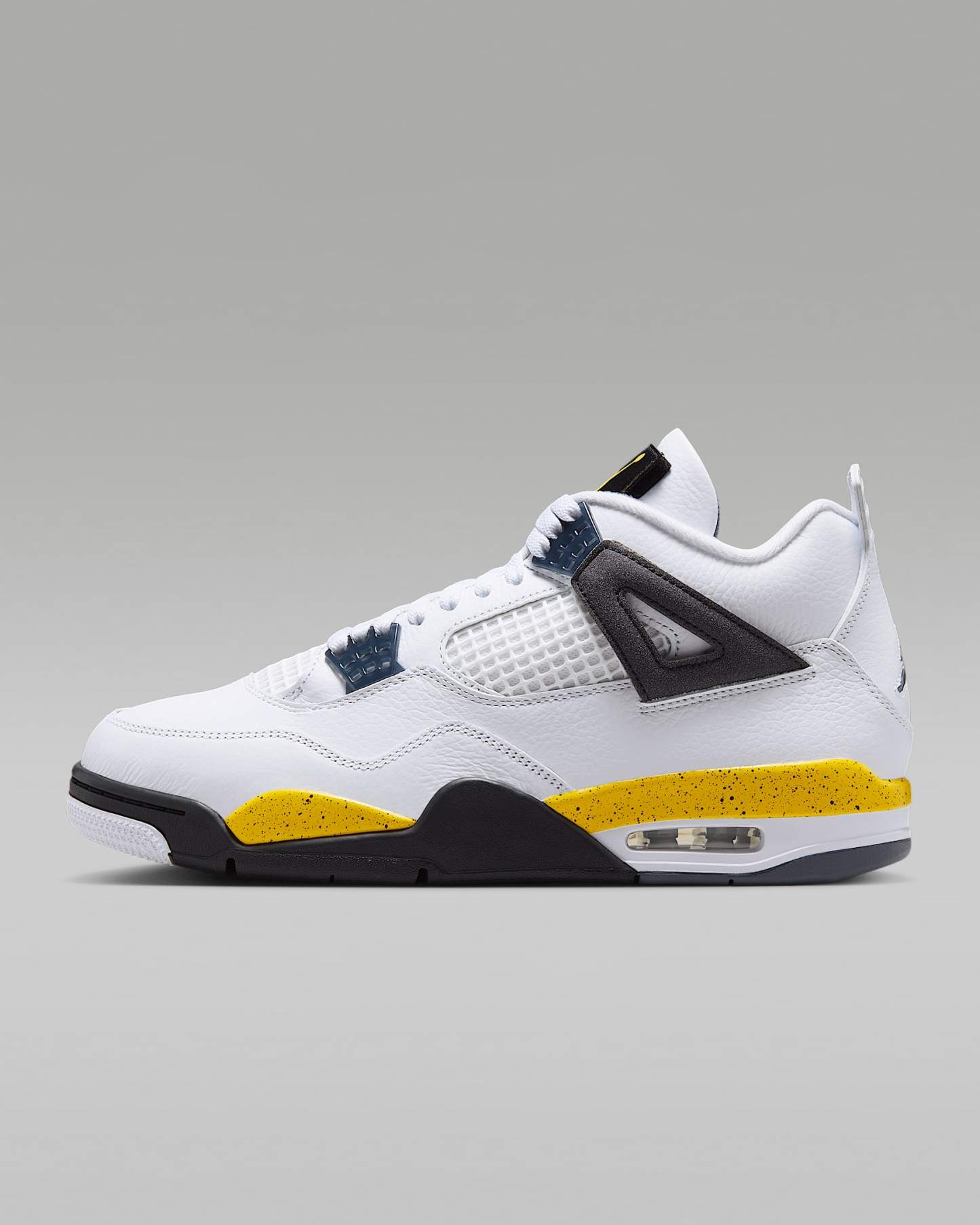 Air Jordan 4 Retro „Tour Yellow“ Schuh für Herren – Weiß/Dark Blue Grey/Schwarz/Tour Yellow