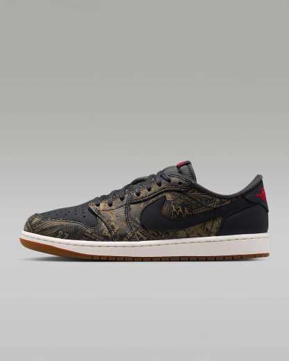 Air Jordan 1 Low OG "Laser" Schuh (Herren) – Schwarz/Summit White/Summit White/Varsity Red