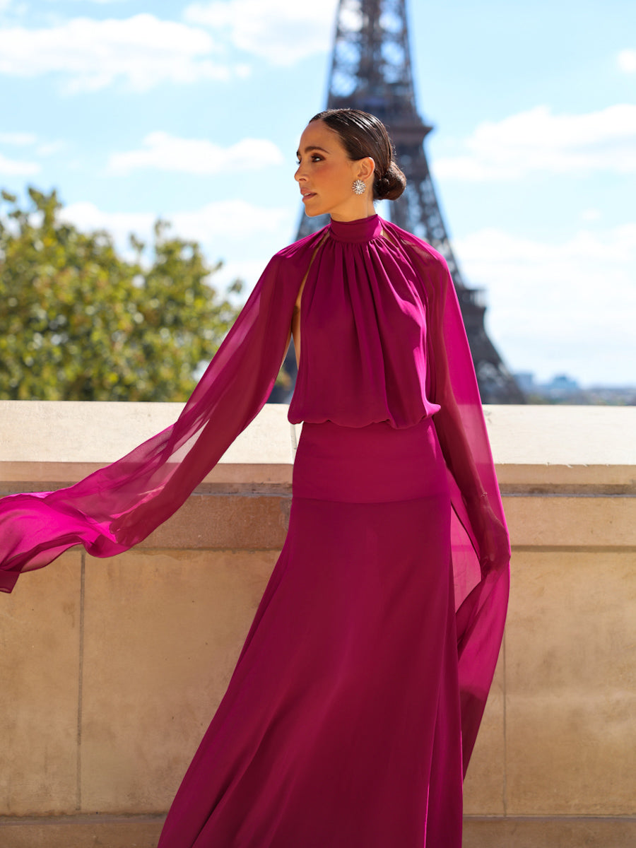 Vestido Paris magenta