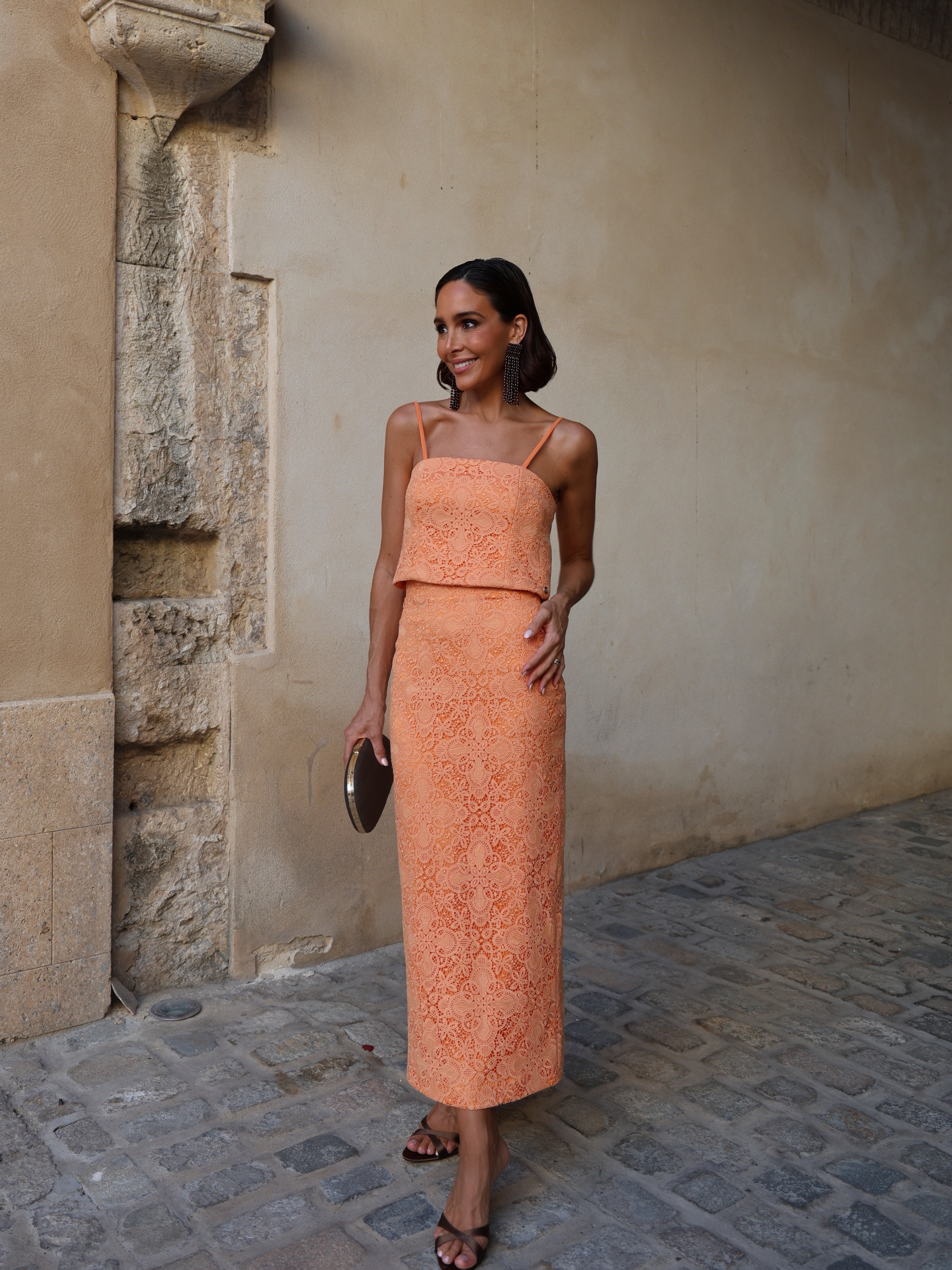 Falda Aura Papaya