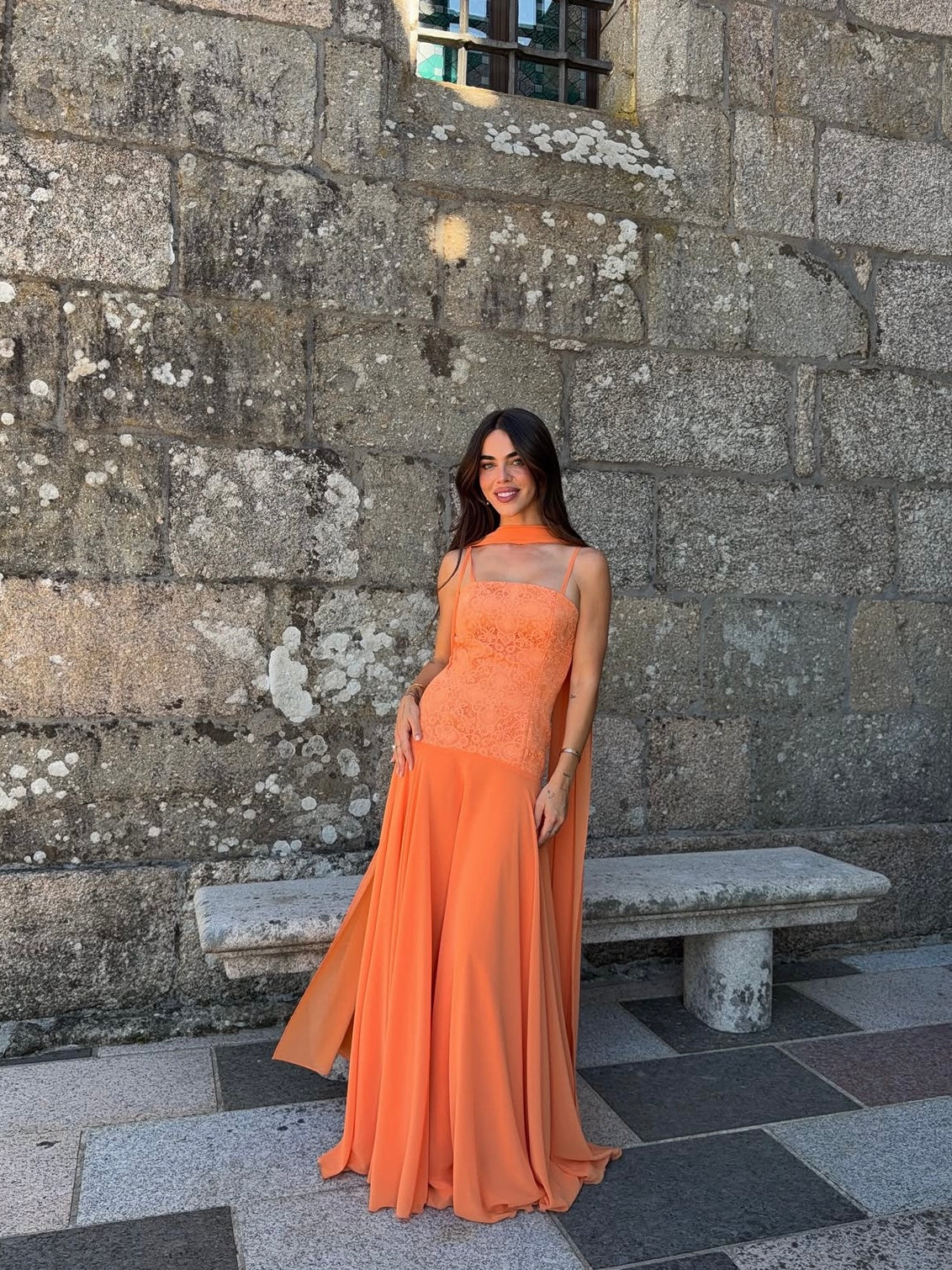 Vestido Aura Papaya