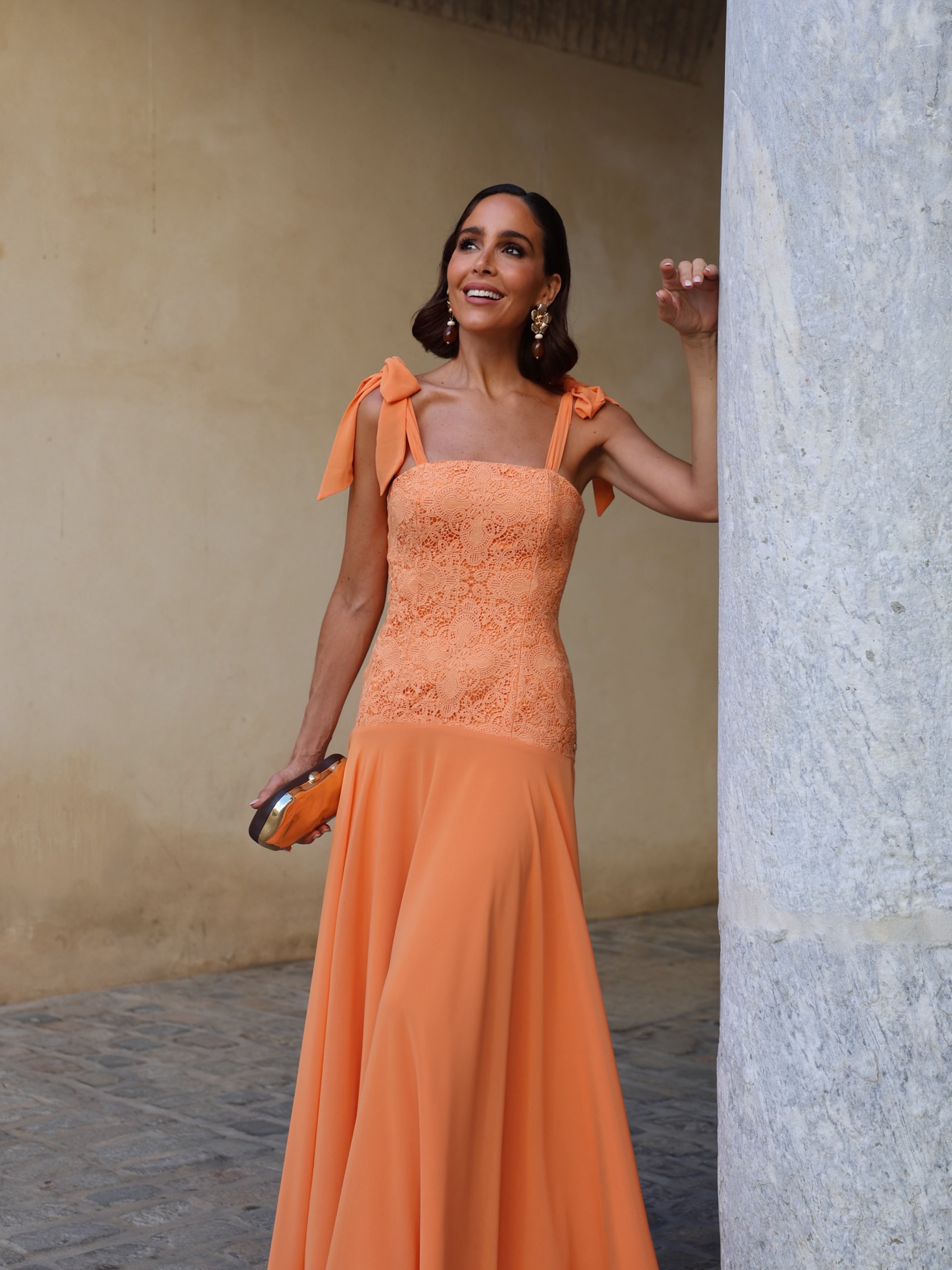 Vestido Aura Papaya