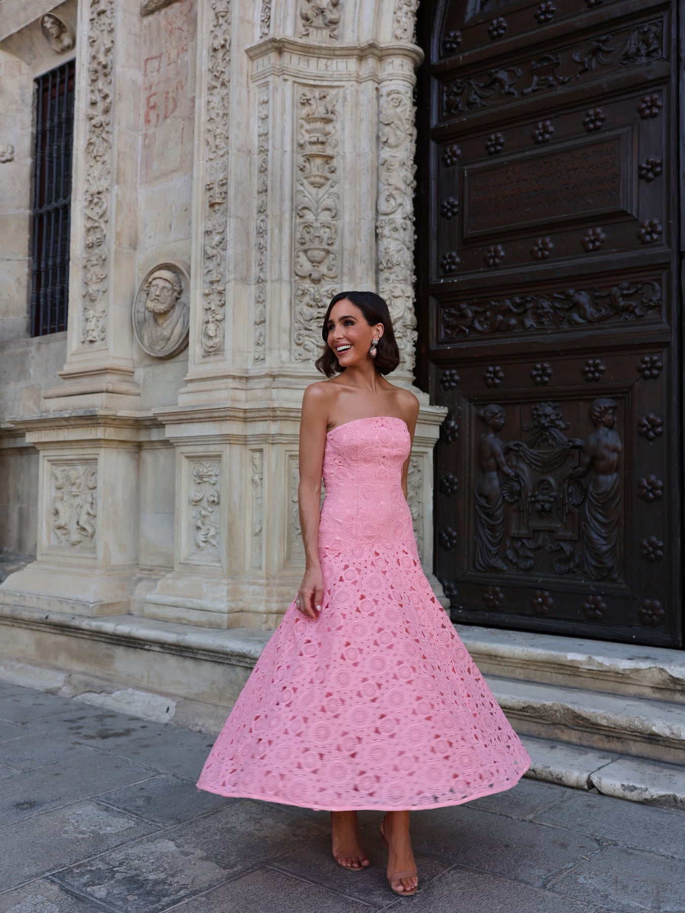 Vestido Midi Lacería