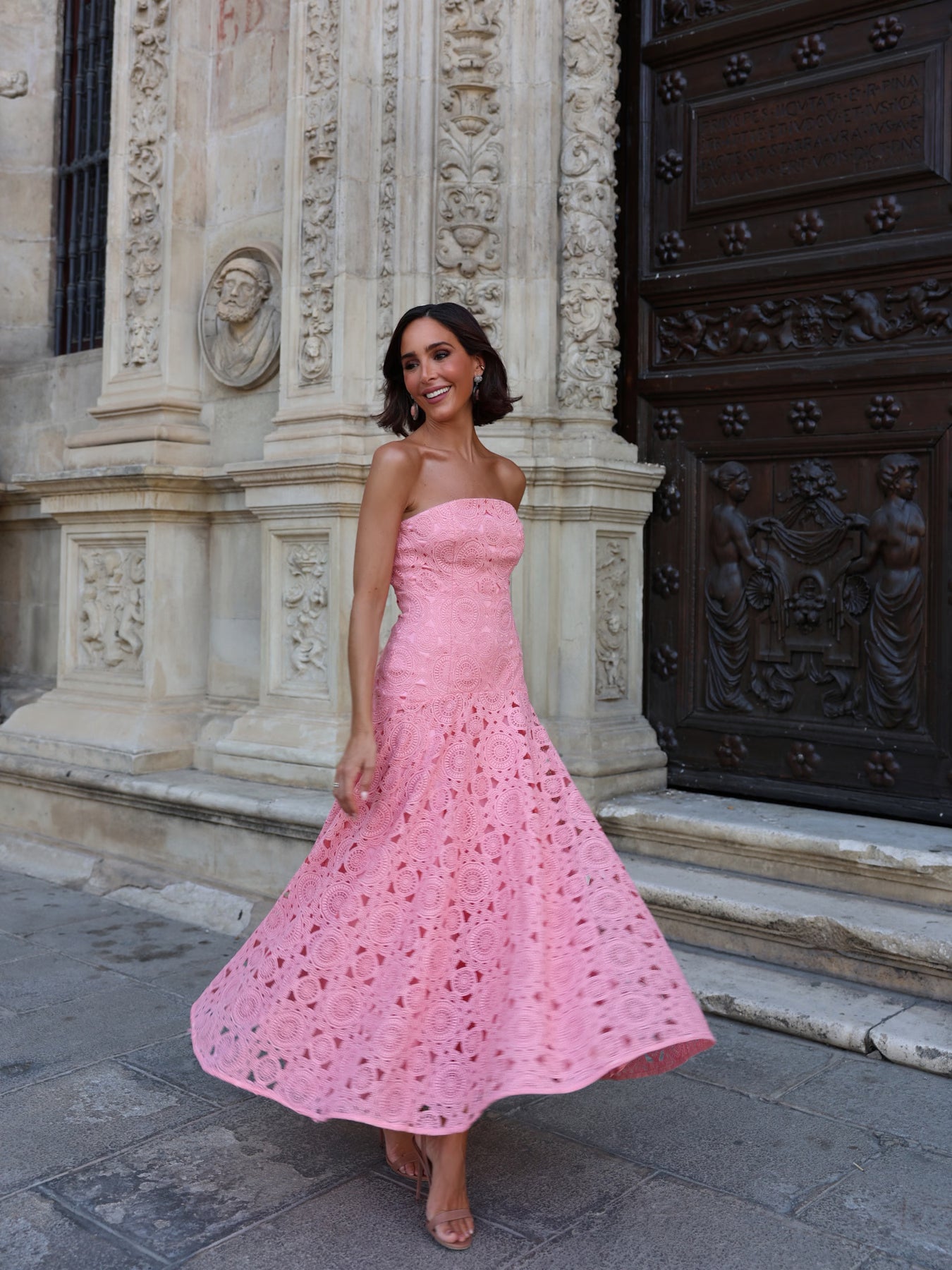 Vestido Midi Lacería